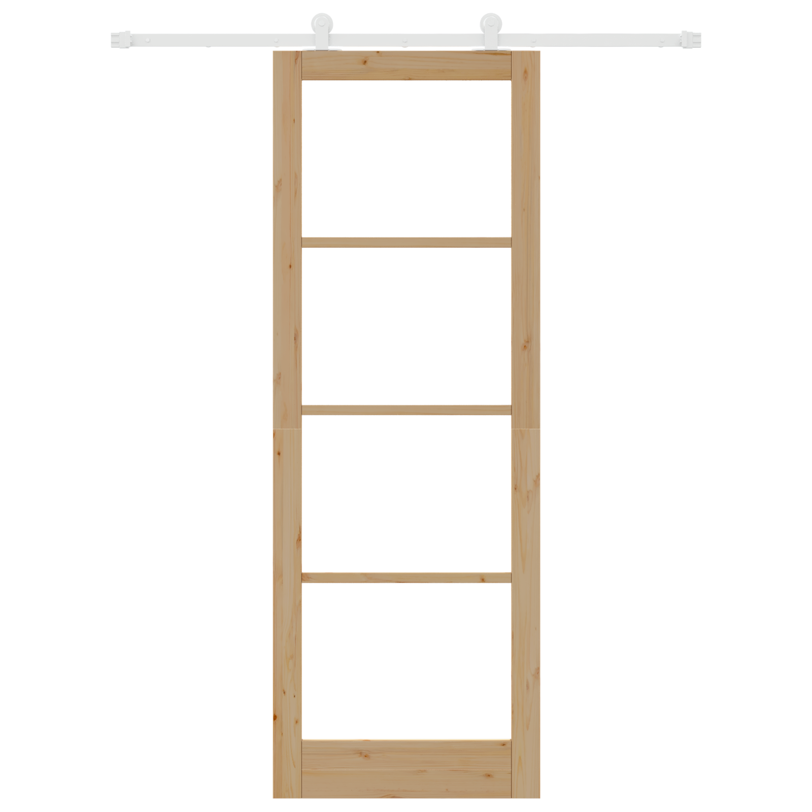 Sliding Door with Hardware Set 'ORKDAL'Solid Wood & Glass - Image 4