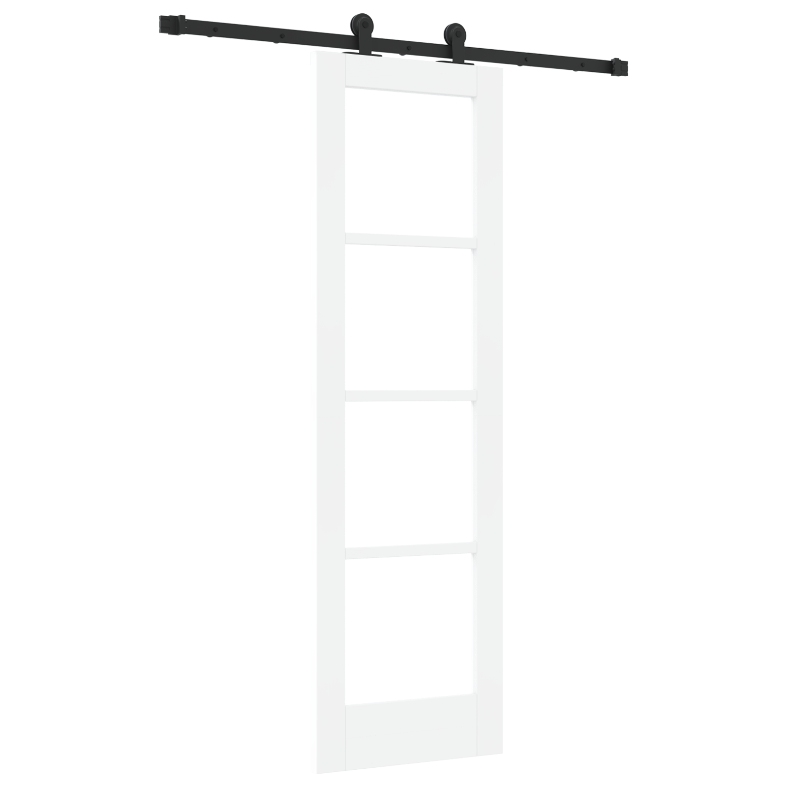 Sliding Door with Hardware Set "ORKDAL" White 61x198.5 cm - Image 2