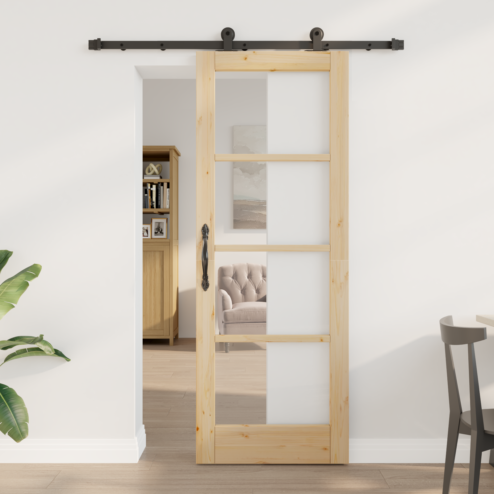 Sliding Door with Hardware Set "ORKDAL" 73.5x198.5 cm
