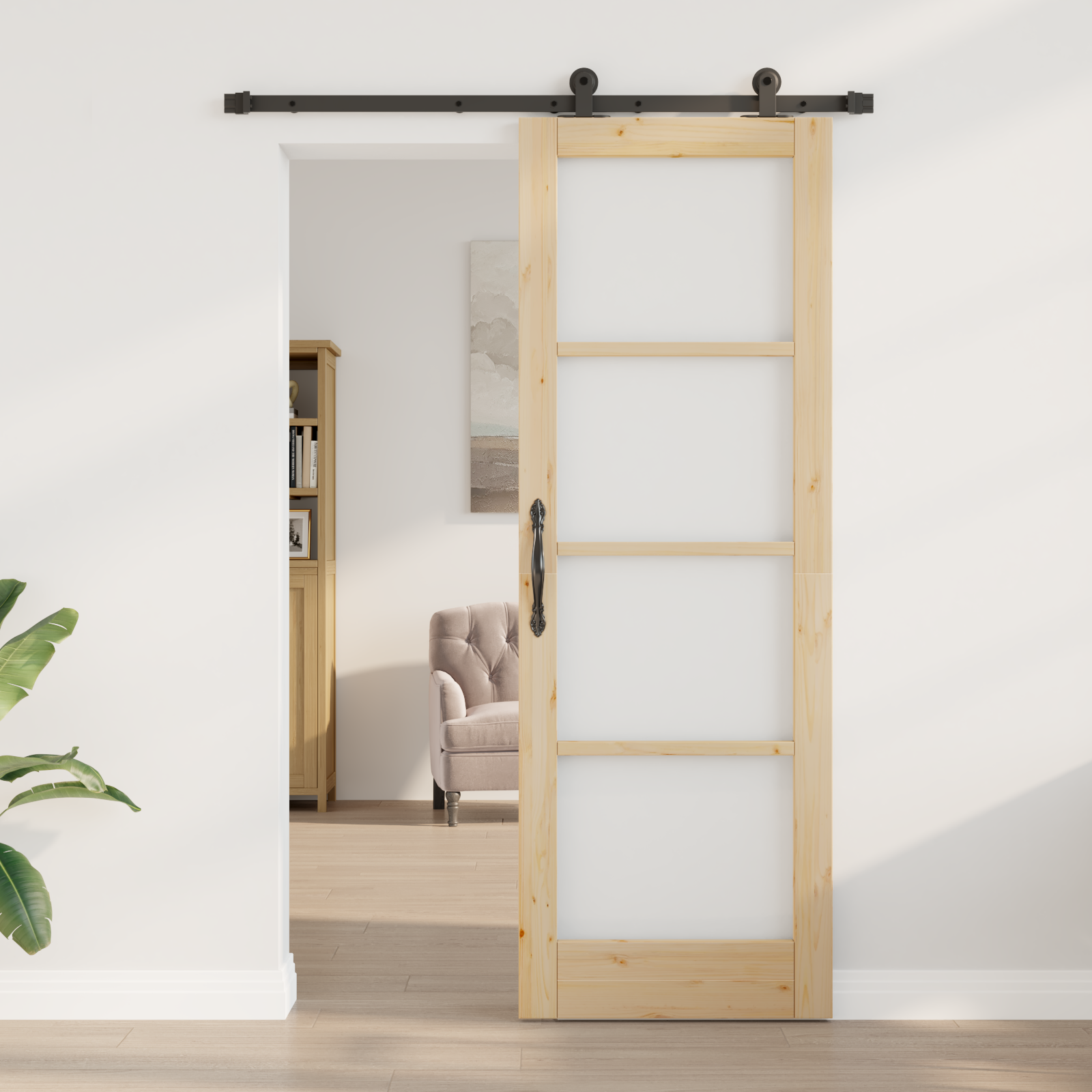 Sliding Door with Hardware Set 'ORKDAL'73.5x211 cm - Image 3