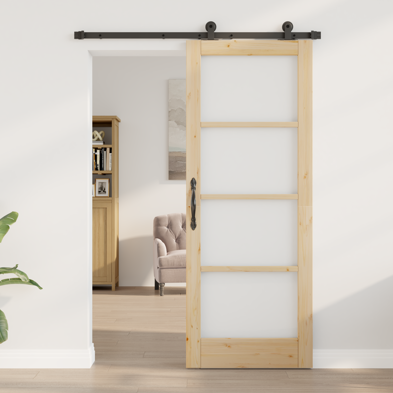Sliding Door with Hardware Set "ORKDAL" 78x202 cm - Image 3