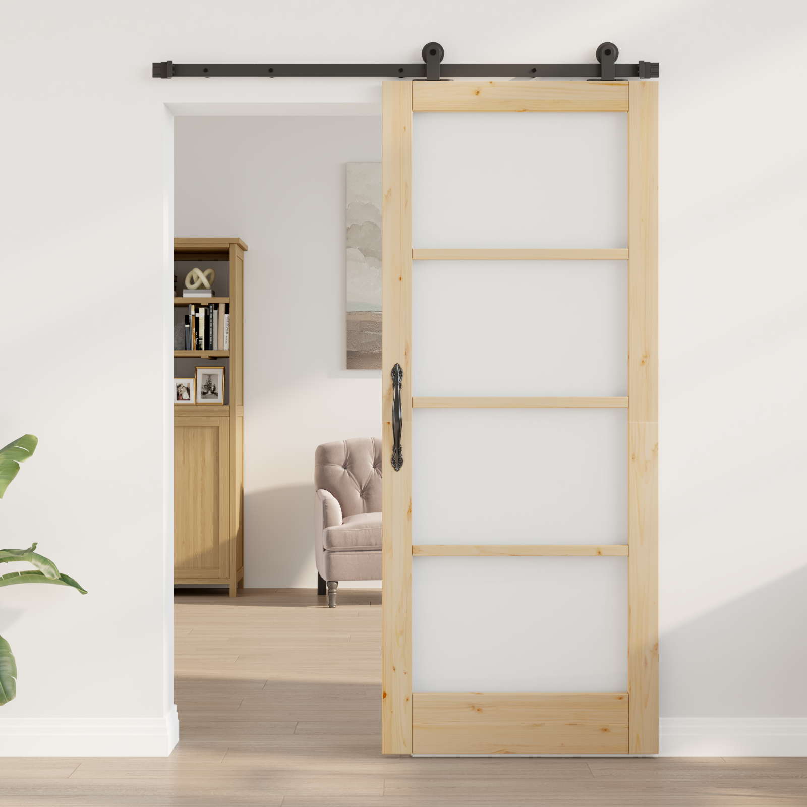 Sliding Door with Hardware Set "ORKDAL" 83x202 cm - Image 3
