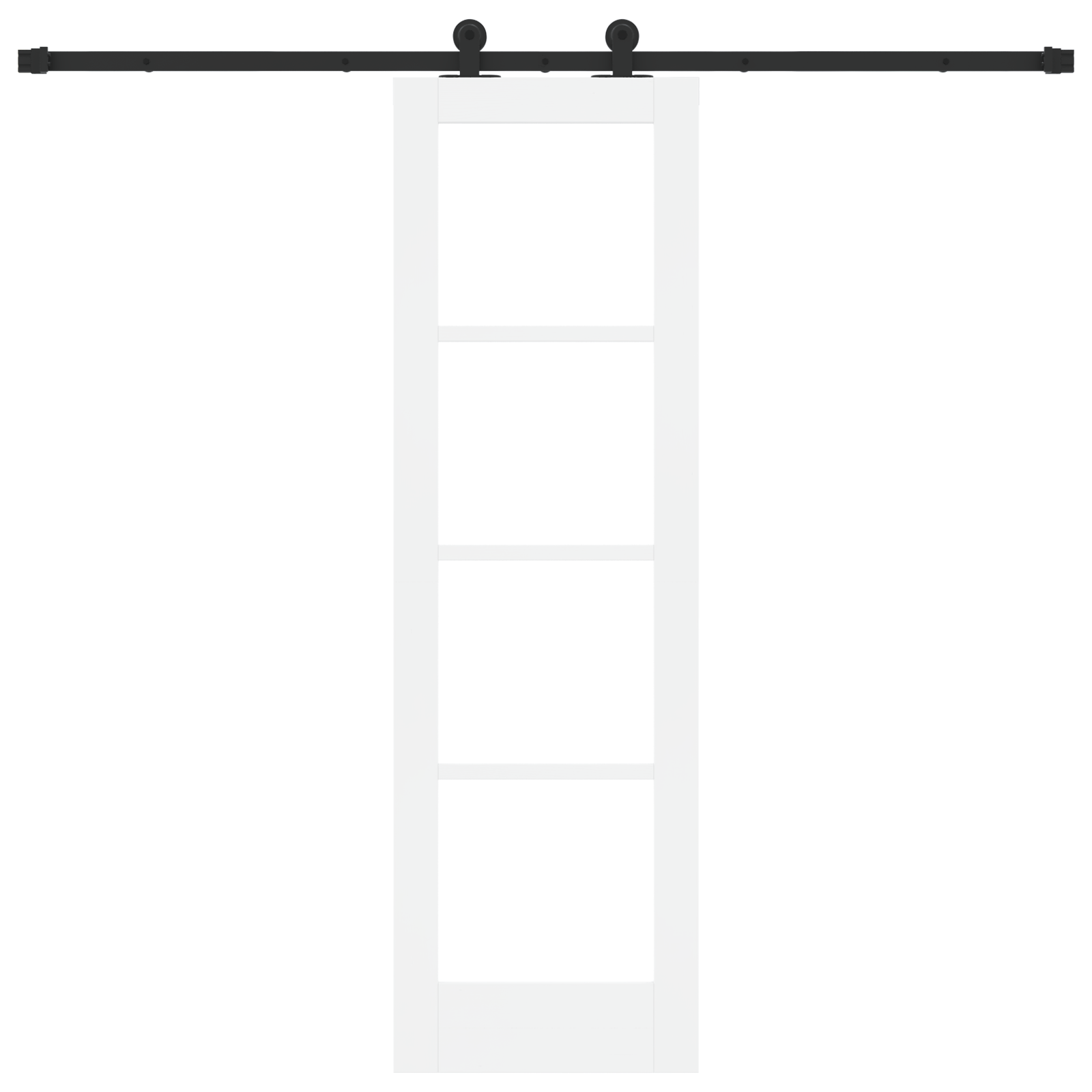 Sliding Door with Hardware Set "ORKDAL" White 61x198.5 cm - Image 4