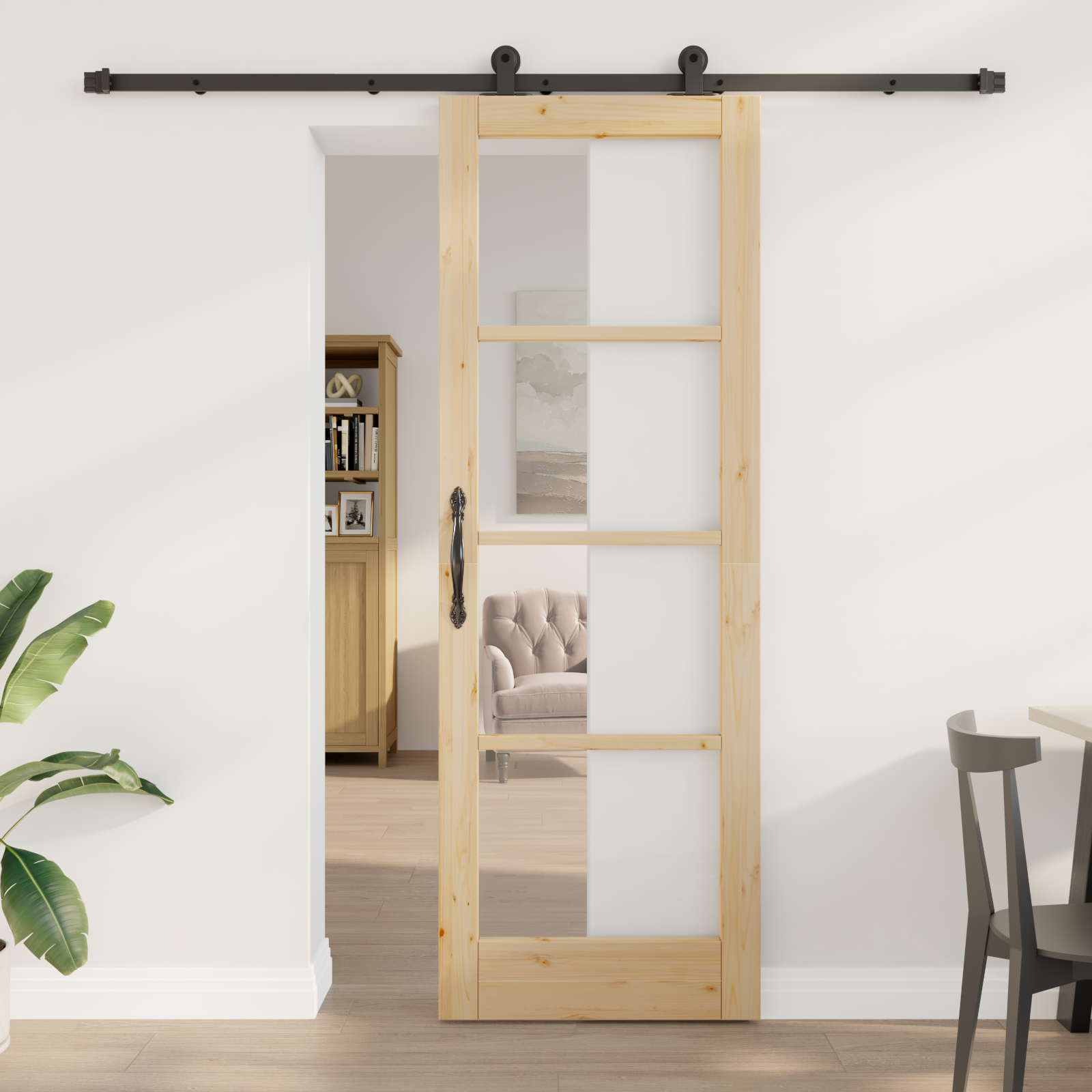 Sliding Door with Hardware Set "ORKDAL" 73.5x211 cm