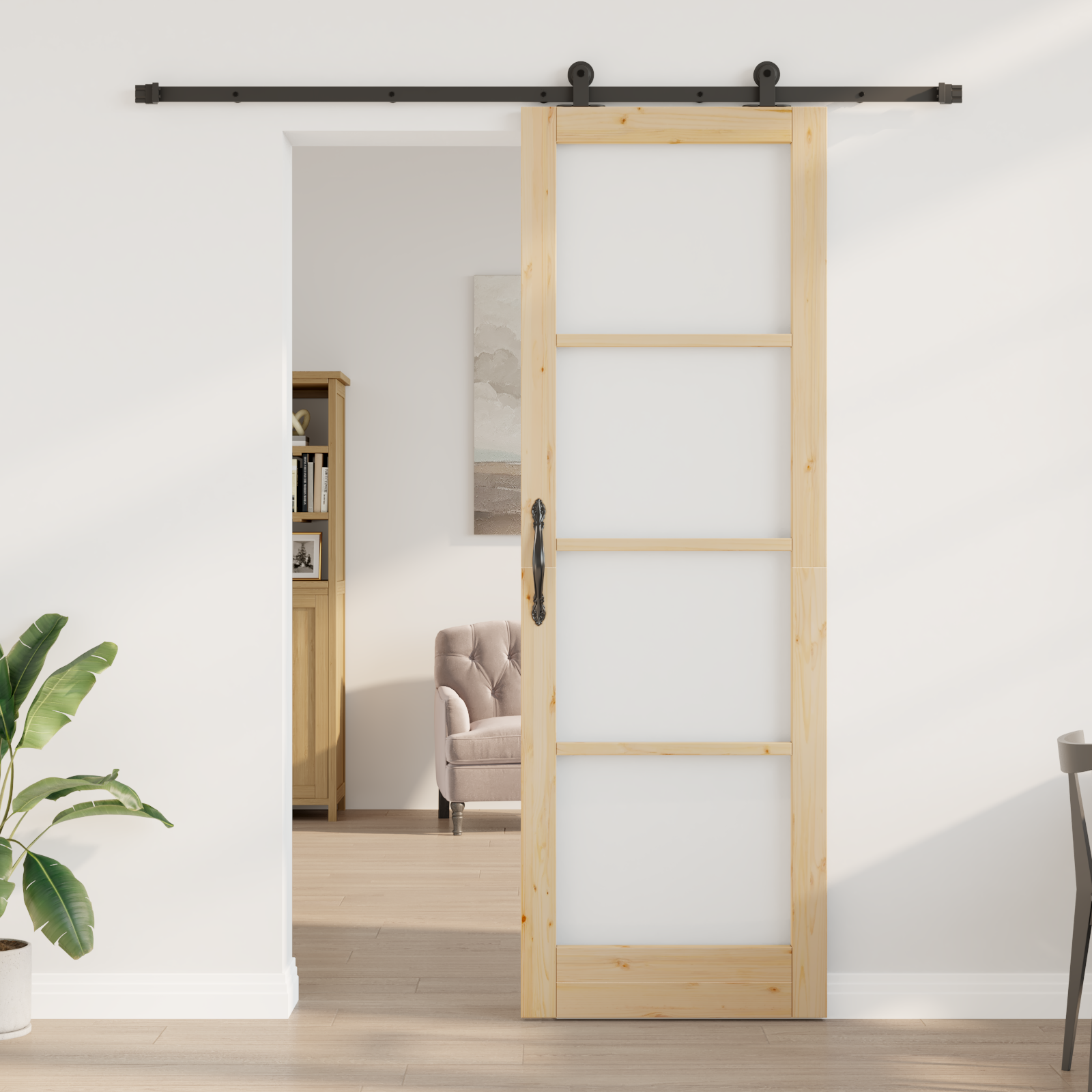 Sliding Door with Hardware Set "ORKDAL" 78x232 cm - Image 3
