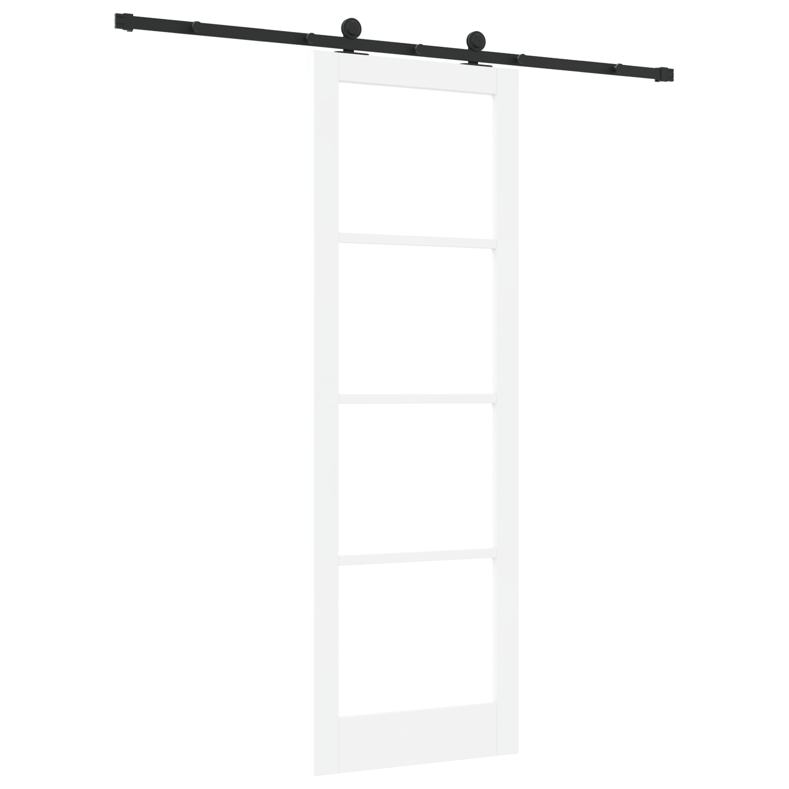 Sliding Door with Hardware Set "ORKDAL" White 78x232 cm - Image 6
