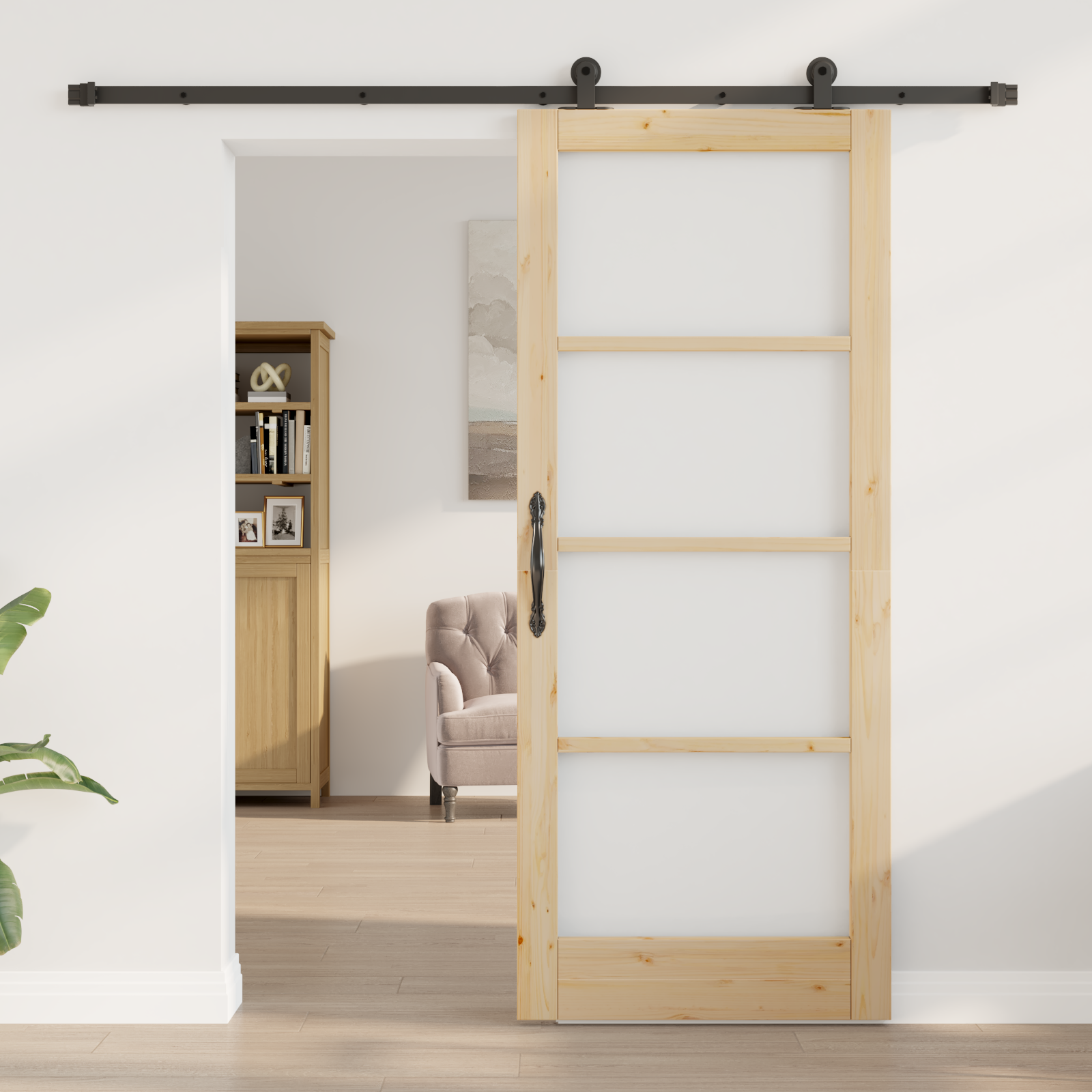 Sliding Door with Hardware Set "ORKDAL" 83x202 cm - Image 3