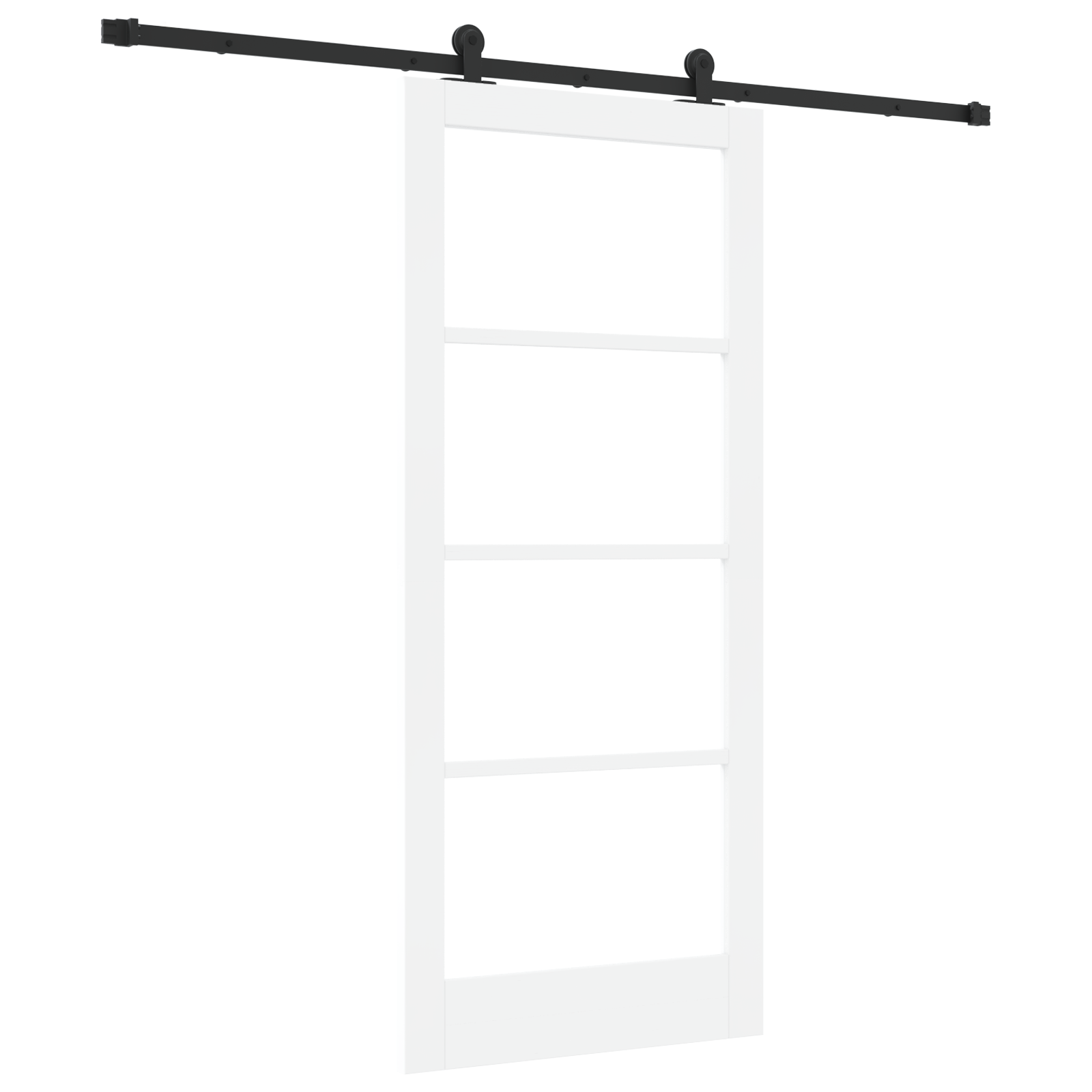 Sliding Door with Hardware Set 'ORKDAL'White 86x198.5 cm - Image 2