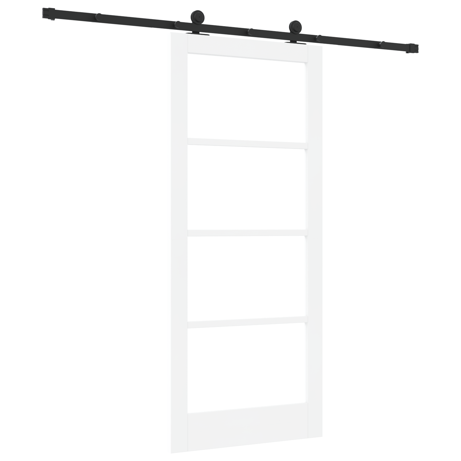 Sliding Door with Hardware Set 'ORKDAL'White 86x198.5 cm - Image 6