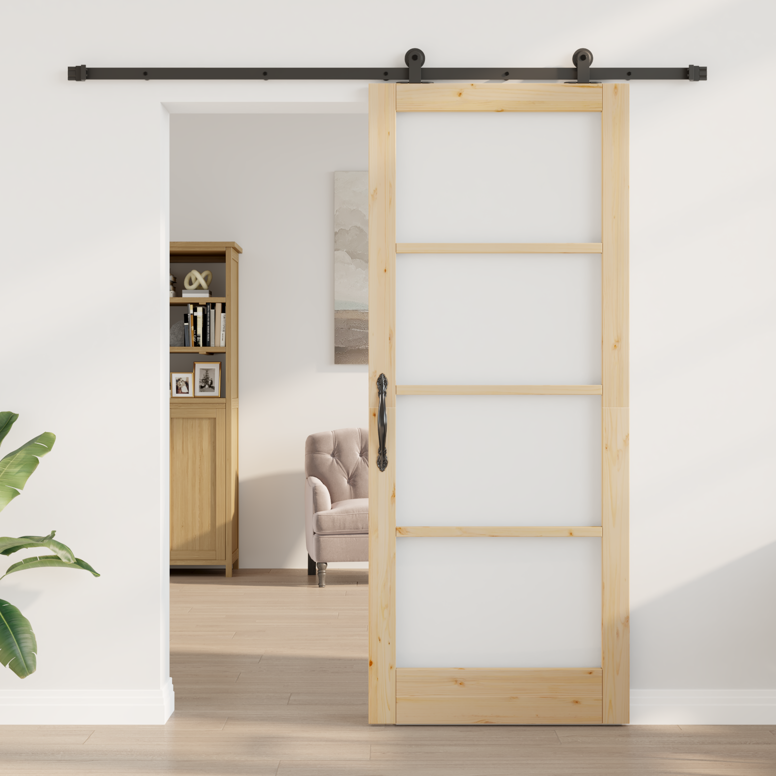 Thumbnail - vidaXL Schiebetür mit Hardware-Set "ORKDAL" 86x211 cm