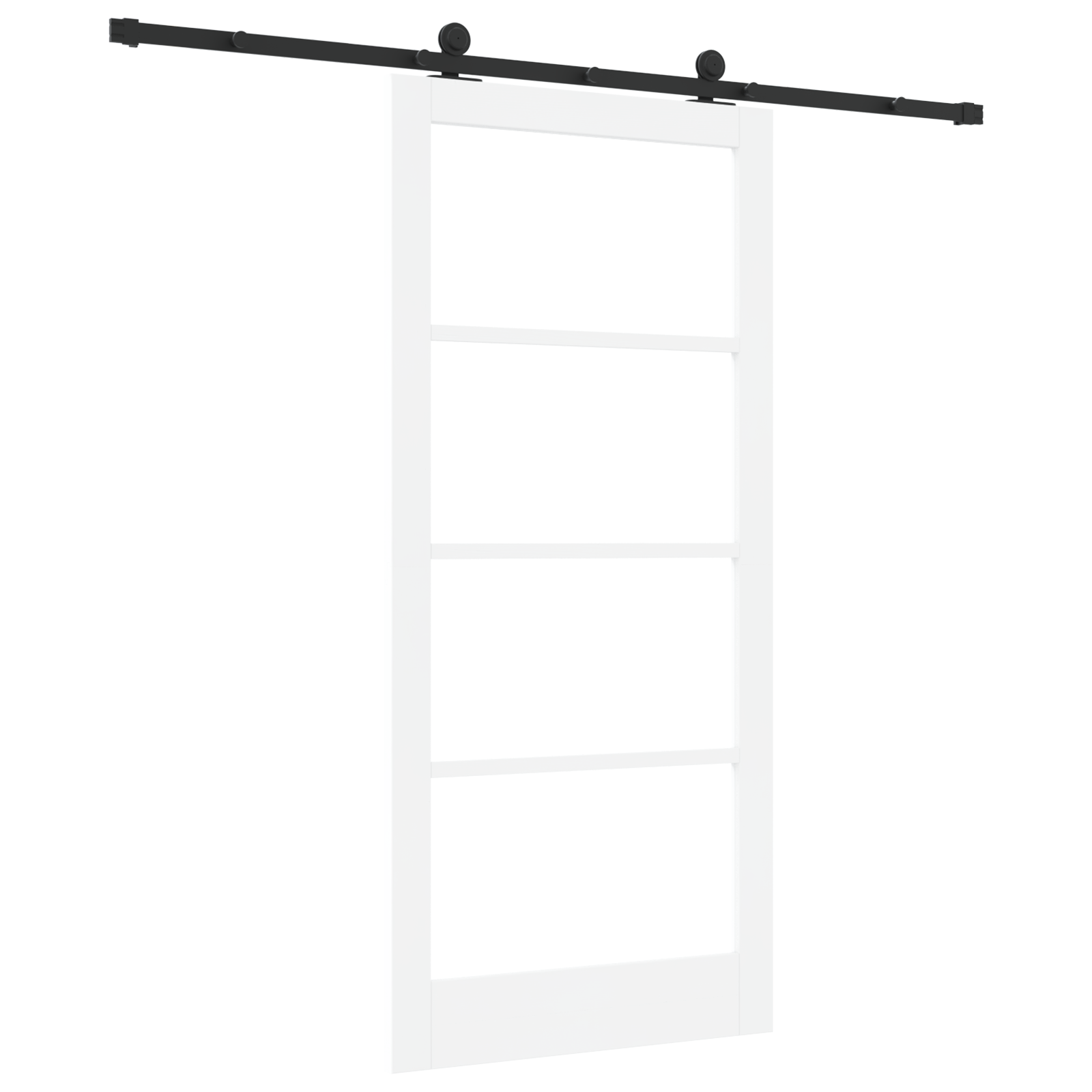 Sliding Door with Hardware Set "ORKDAL" White 93x202 cm - Image 6