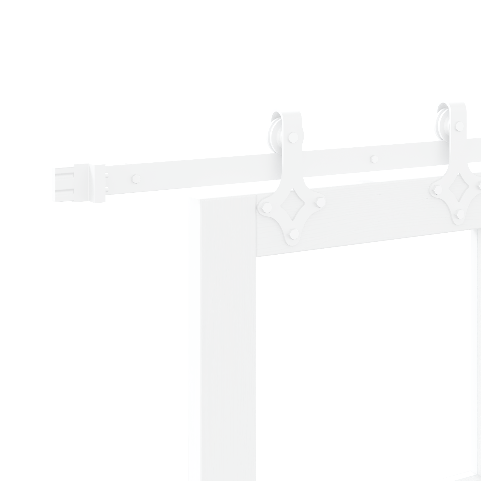 Sliding Door with Hardware Set White 78x202 cm Solid Wood Pine - Image 10