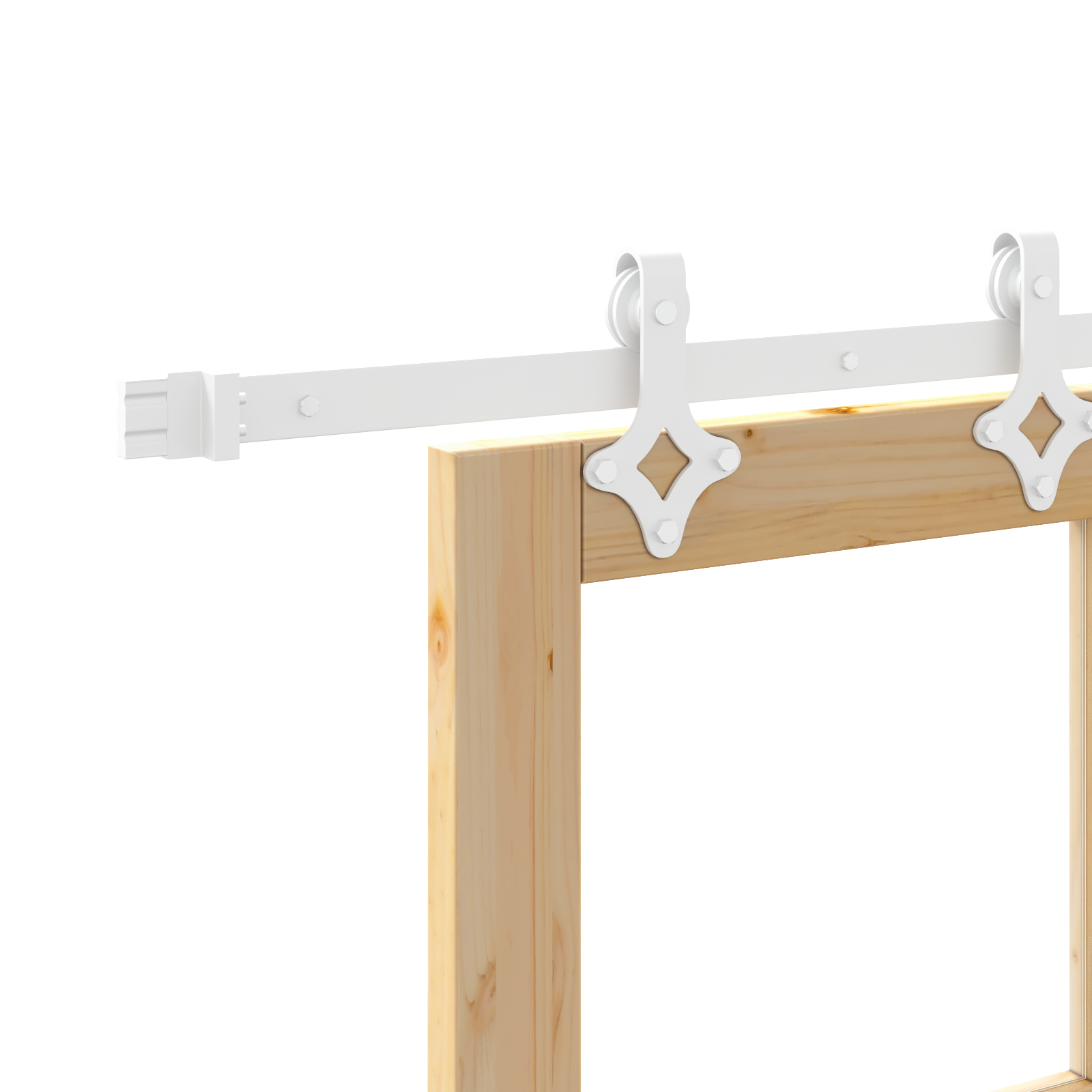 Sliding Door with Hardware Set 86x211 cm Solid Wood Pine - Image 10