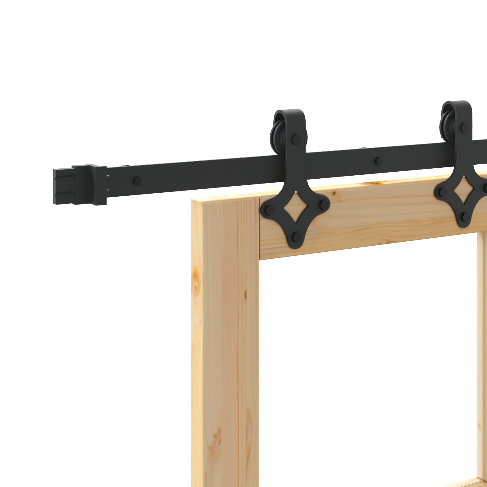 Sliding Door with Hardware Set 83x202 cm Solid Wood Pine - Image 10