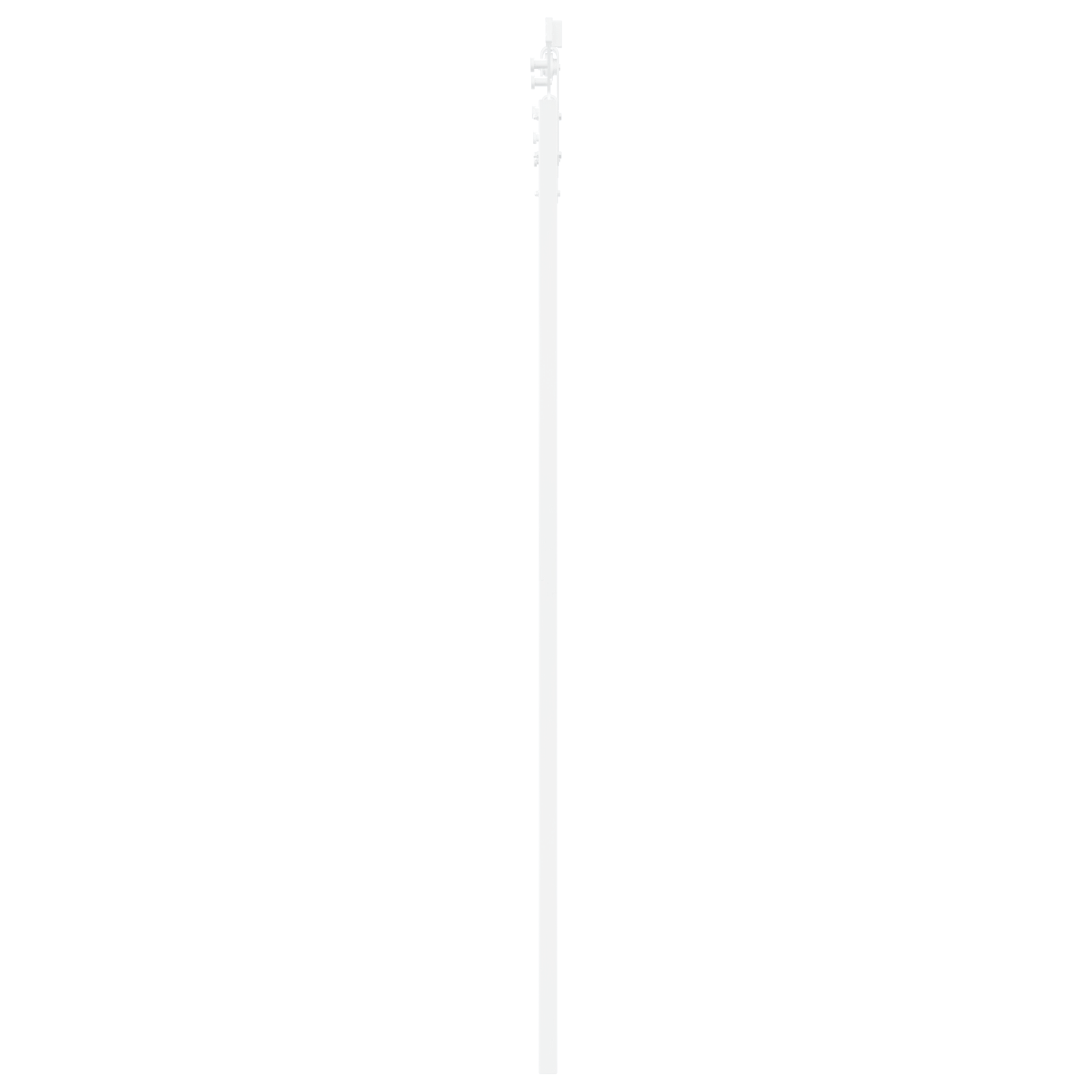 Sliding Door with Hardware Set White 73.5x211 cm Solid Wood Pine - Image 5