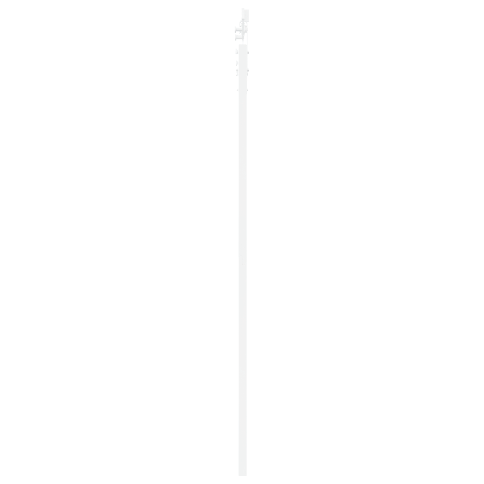 Sliding Door with Hardware Set White 83x202 cm Solid Wood Pine - Image 5