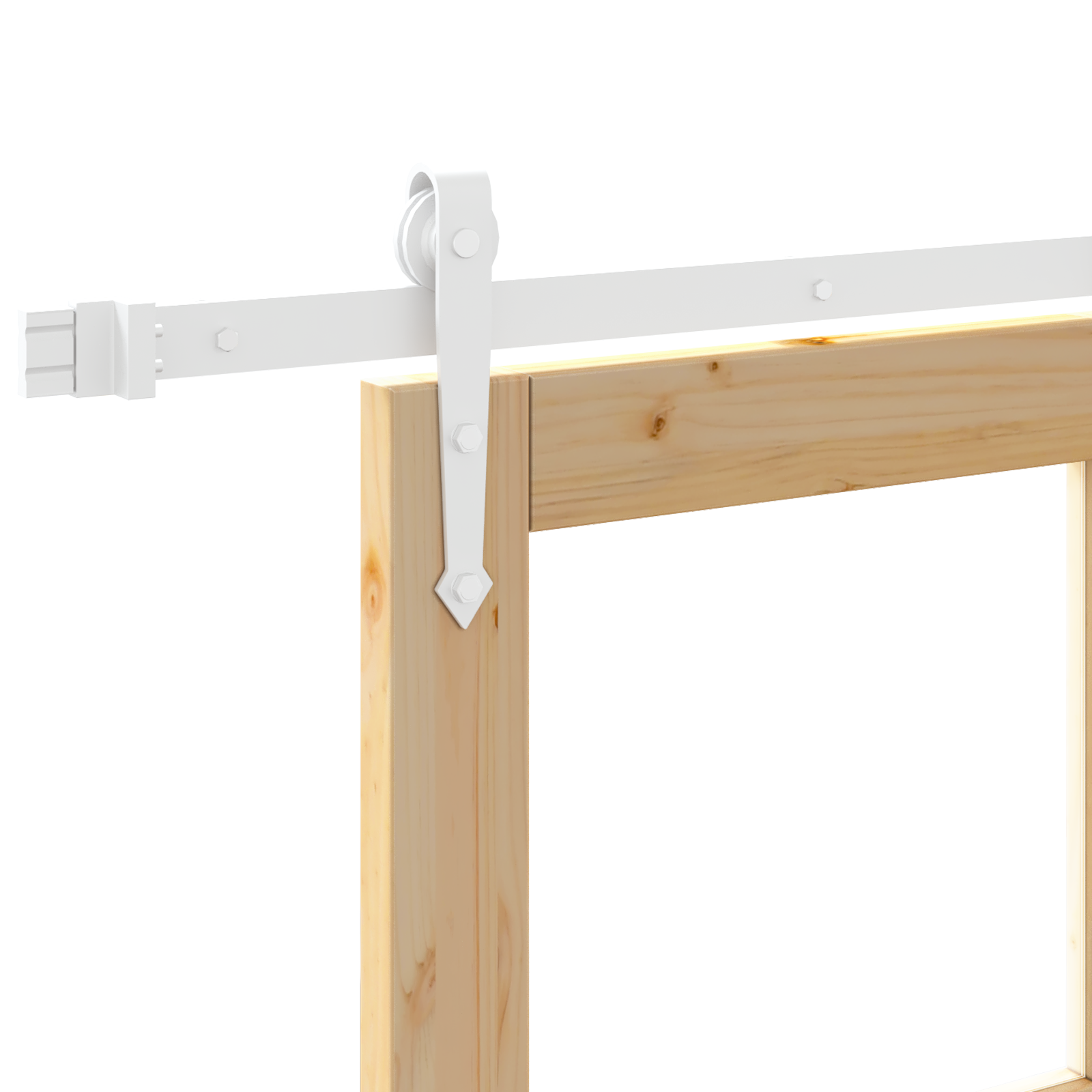 Sliding Door with Hardware Set 83x232 cm Solid Wood Pine - Image 10