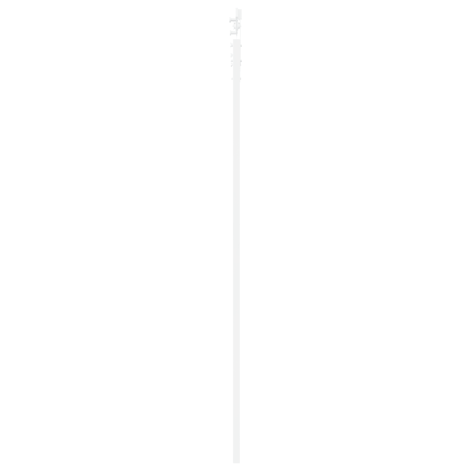 Sliding Door with Hardware Set White 83x232 cm Solid Wood Pine - Image 5
