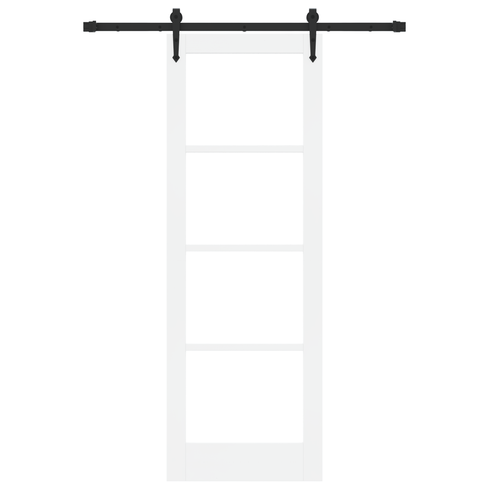 Sliding Door with Hardware Set "ORKDAL" White 73.5x211 cm - Image 4