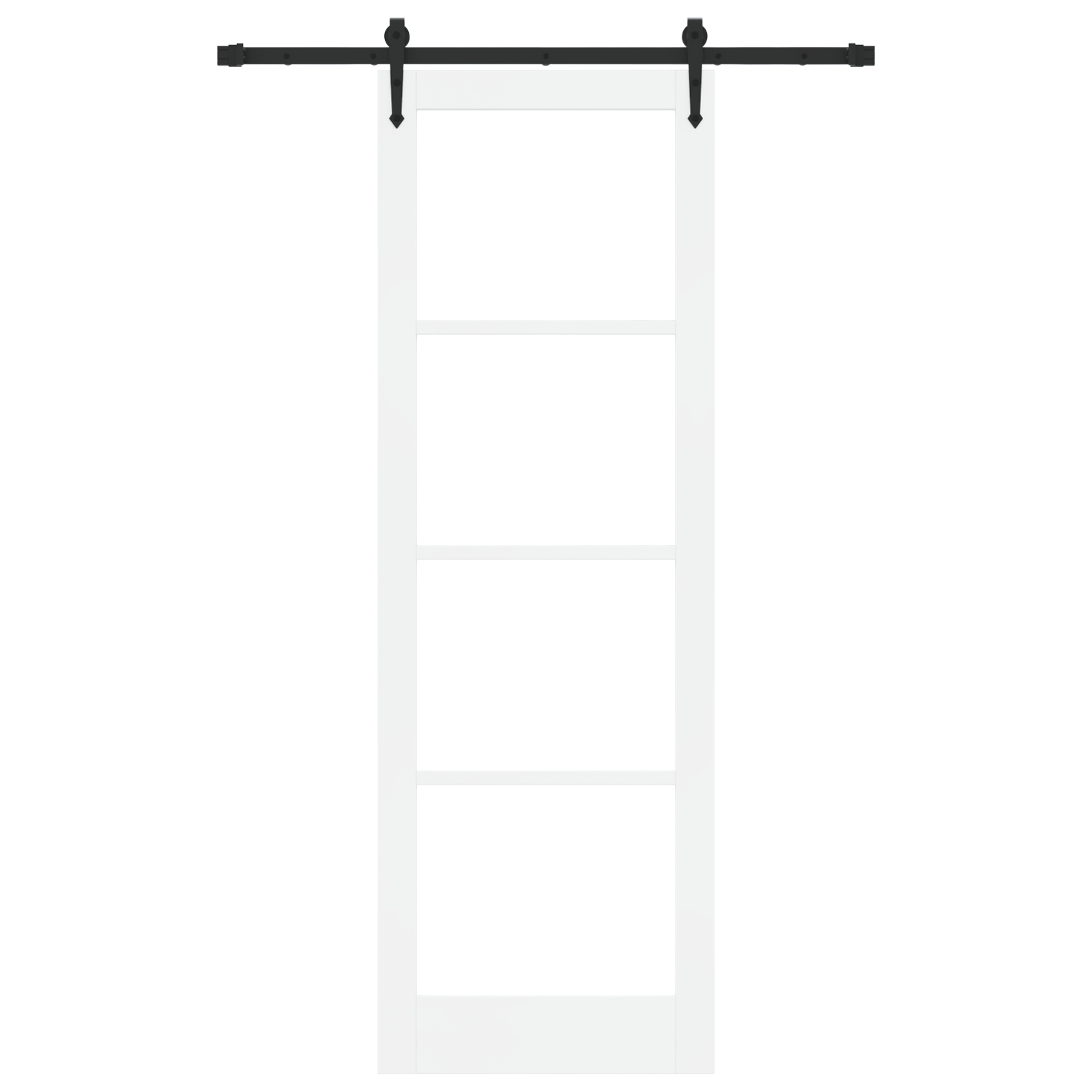 Sliding Door with Hardware Set "ORKDAL" White 78x232 cm - Image 4