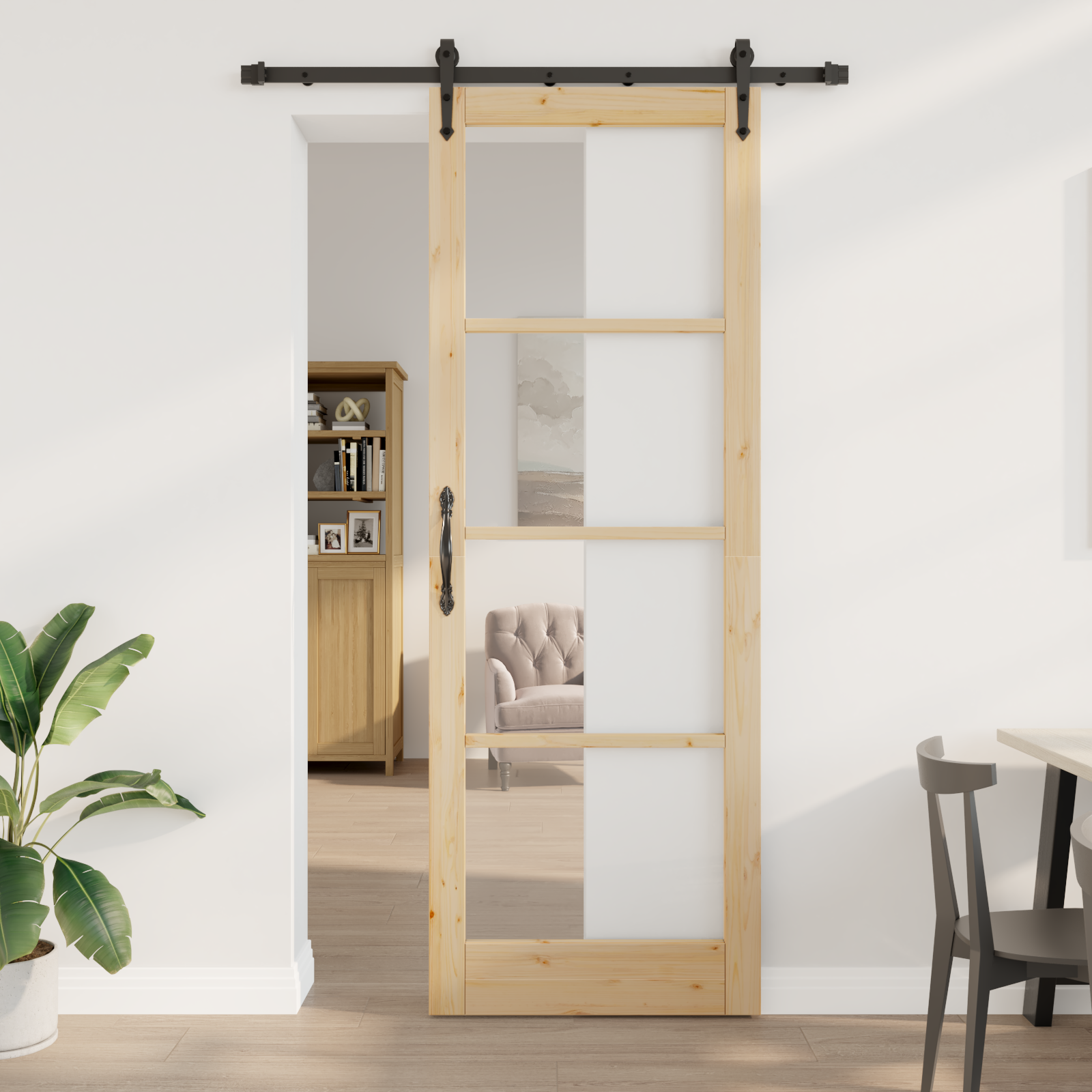 Sliding Door with Hardware Set "ORKDAL" 83x232 cm