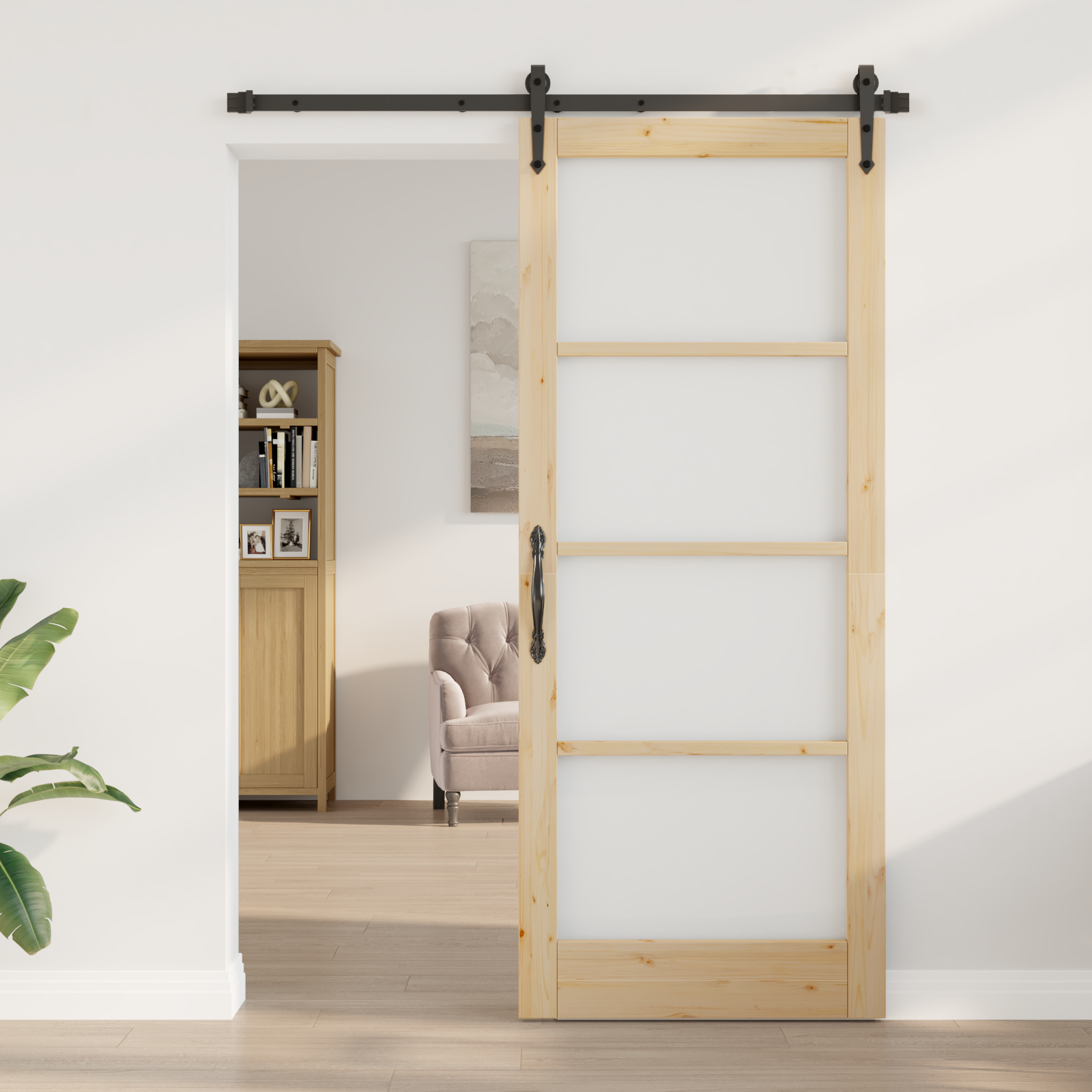 Sliding Door with Hardware Set "ORKDAL" 86x211 cm - Image 3