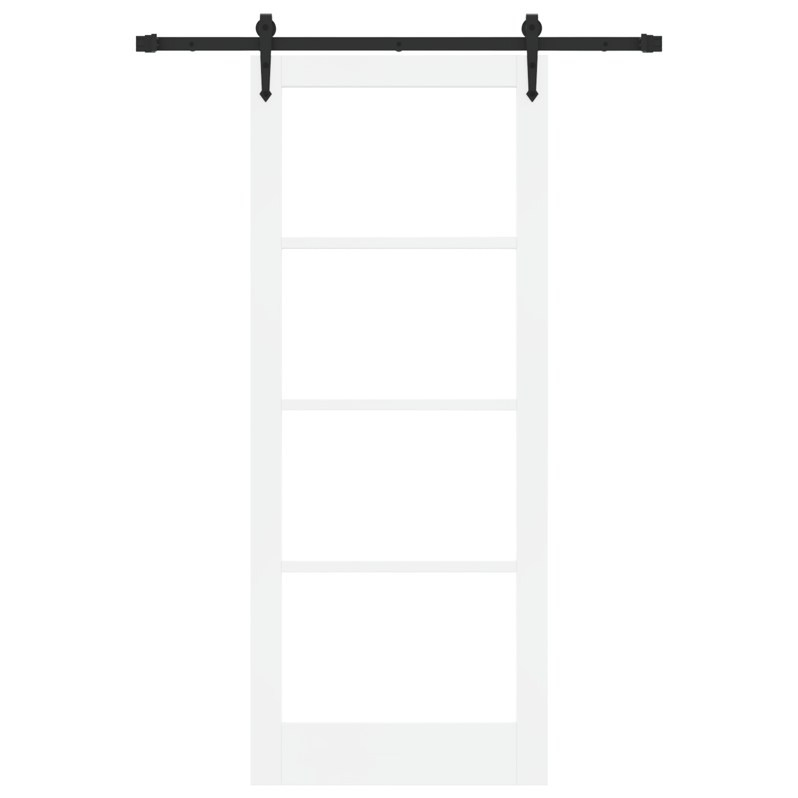 Sliding Door with Hardware Set "ORKDAL" White 86x211 cm - Image 4