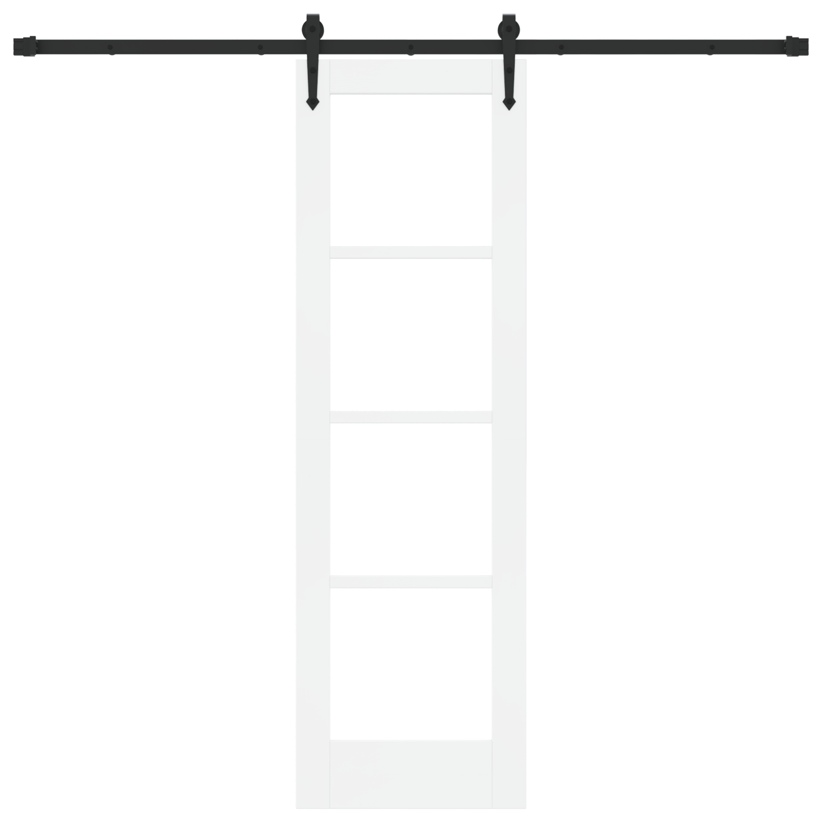 Sliding Door with Hardware Set "ORKDAL" White 61x198.5 cm - Image 4