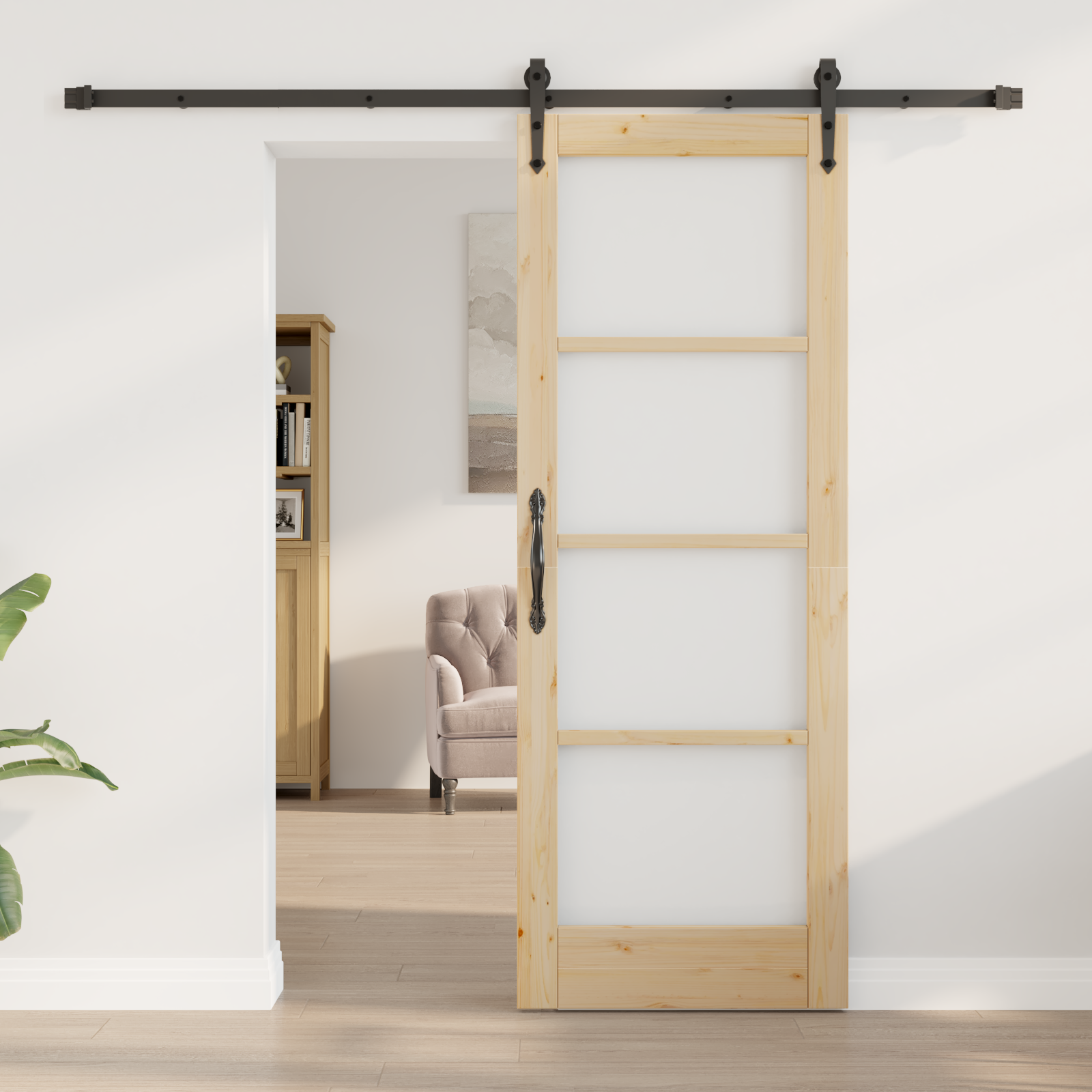 Sliding Door with Hardware Set 'ORKDAL'73.5x198.5 cm - Image 3