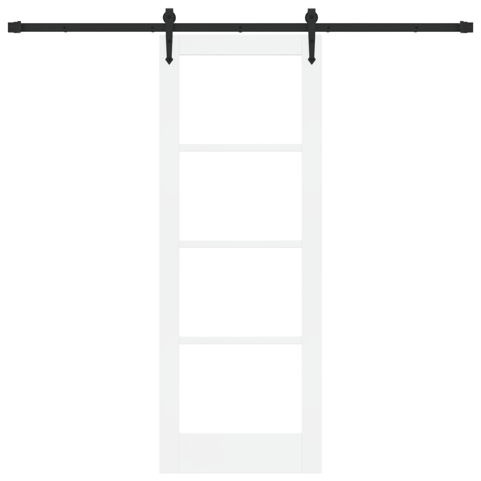 Sliding Door with Hardware Set 'ORKDAL'White 73.5x198.5 cm - Image 4