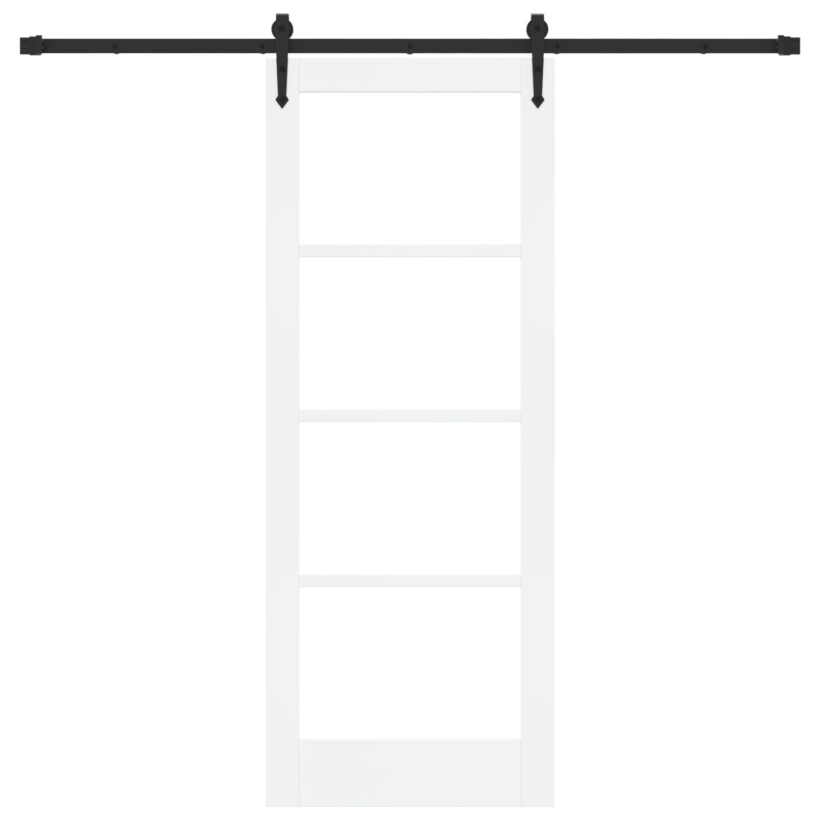 Sliding Door with Hardware Set 'ORKDAL'White 78x202 cm - Image 4