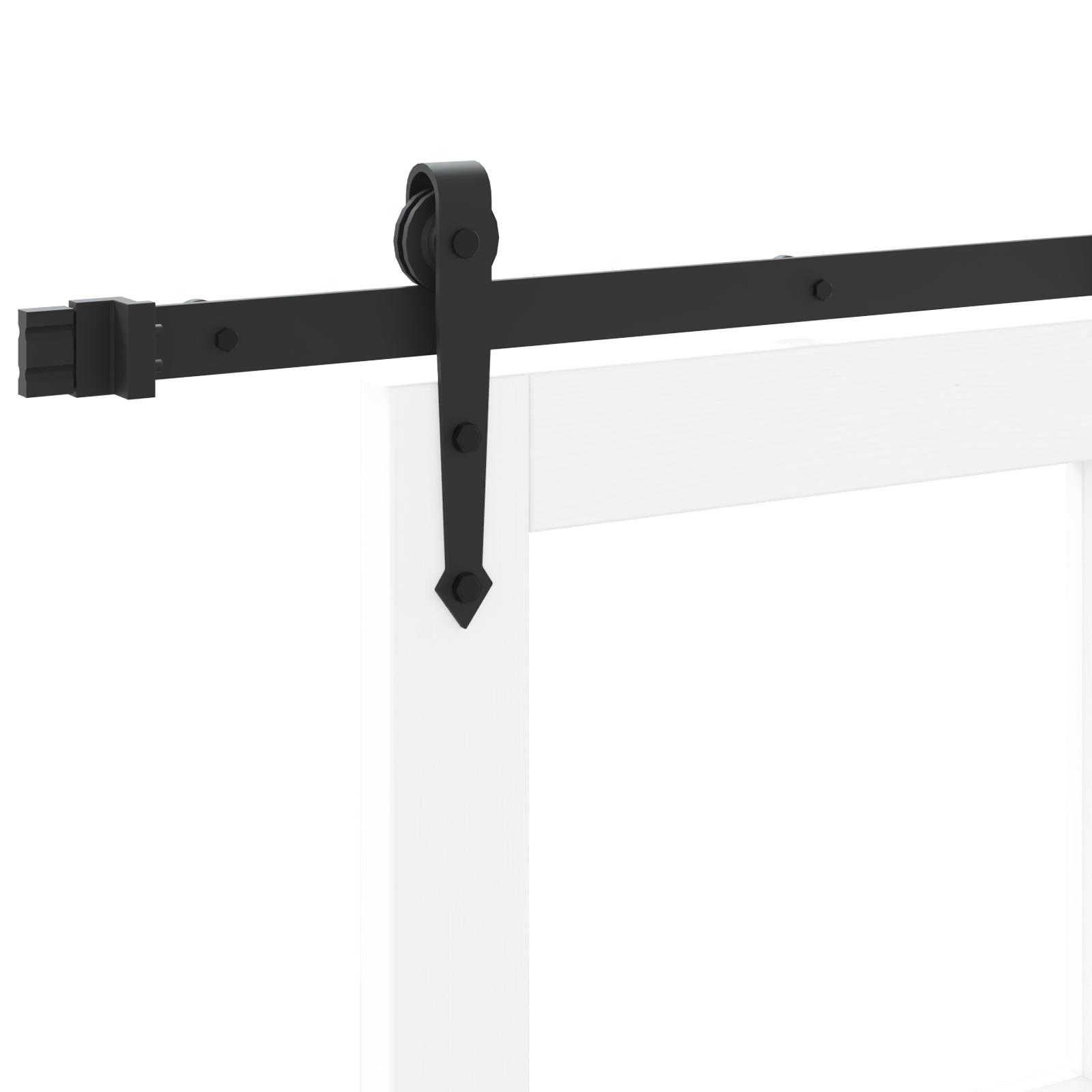 Sliding Door with Hardware Set "ORKDAL" White 86x198.5 cm - Image 10