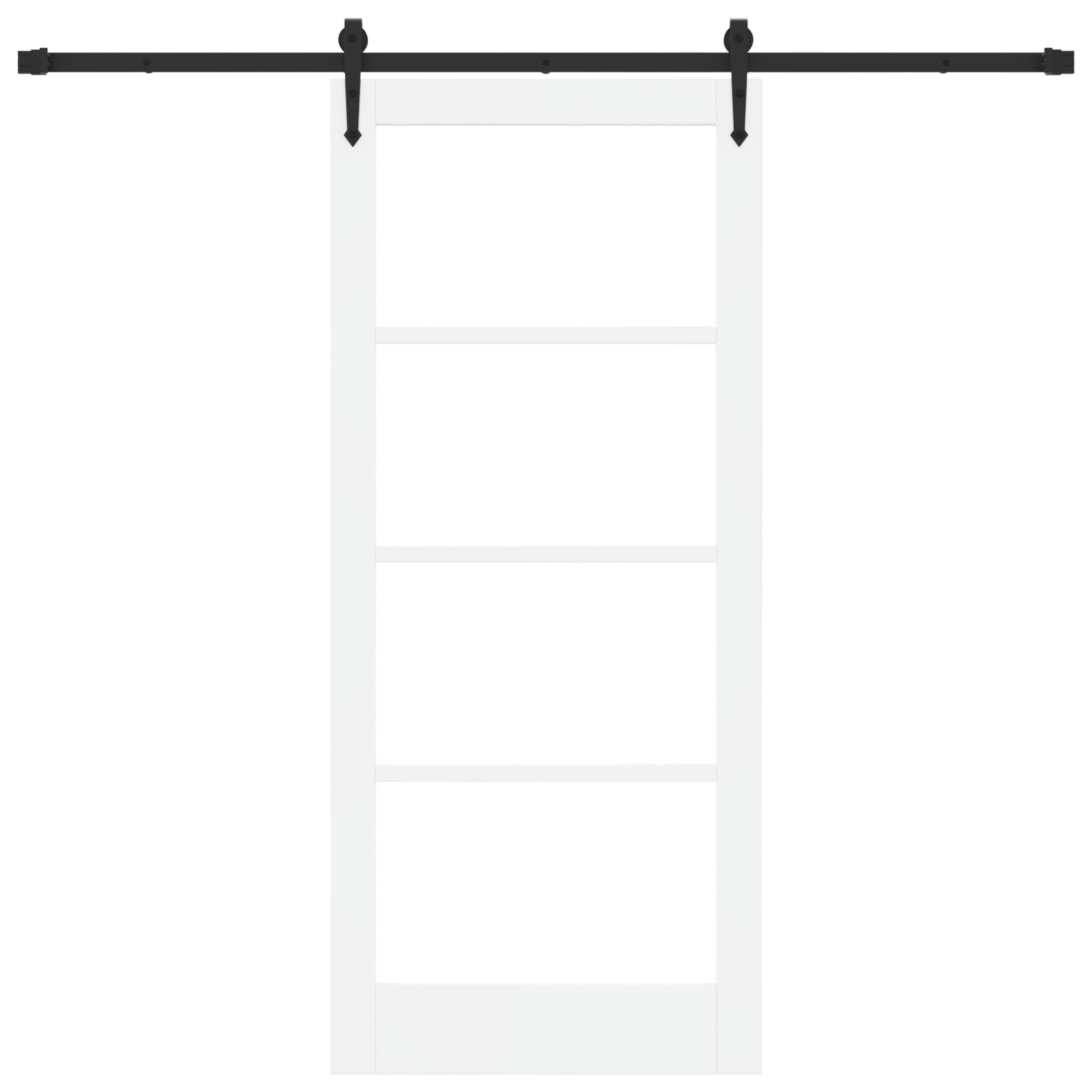 Sliding Door with Hardware Set "ORKDAL" White 86x198.5 cm - Image 4