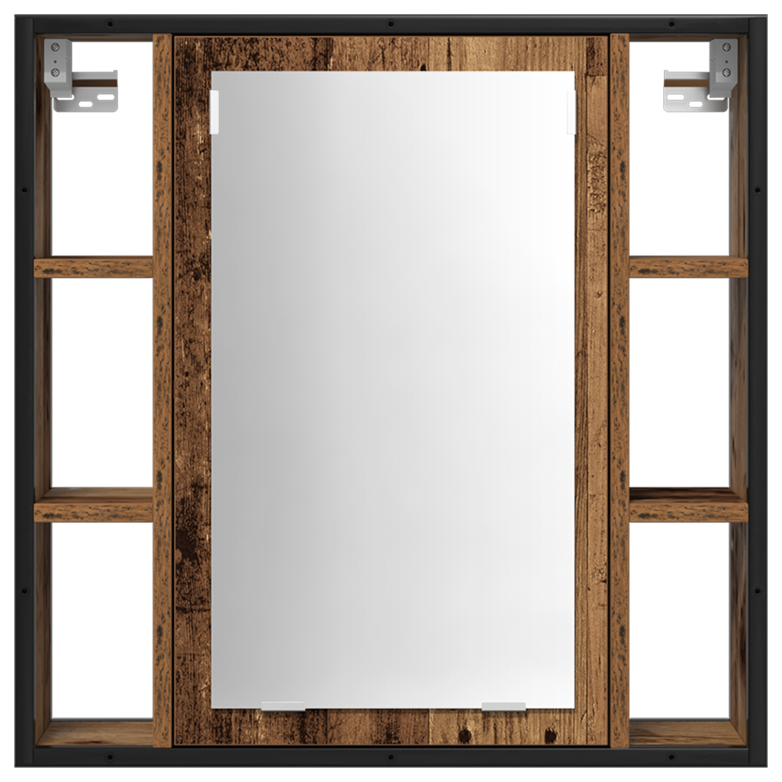 2 Piece Bathroom Furniture Set Old Wood Engineered Wood - Image 7