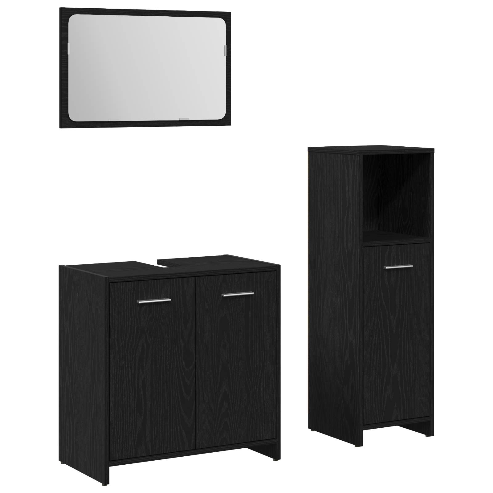 Set de Muebles de Baño 3x Aglomerado Roble Sonoma Estante Multicolor vidaXL - Imagen 80 de 121