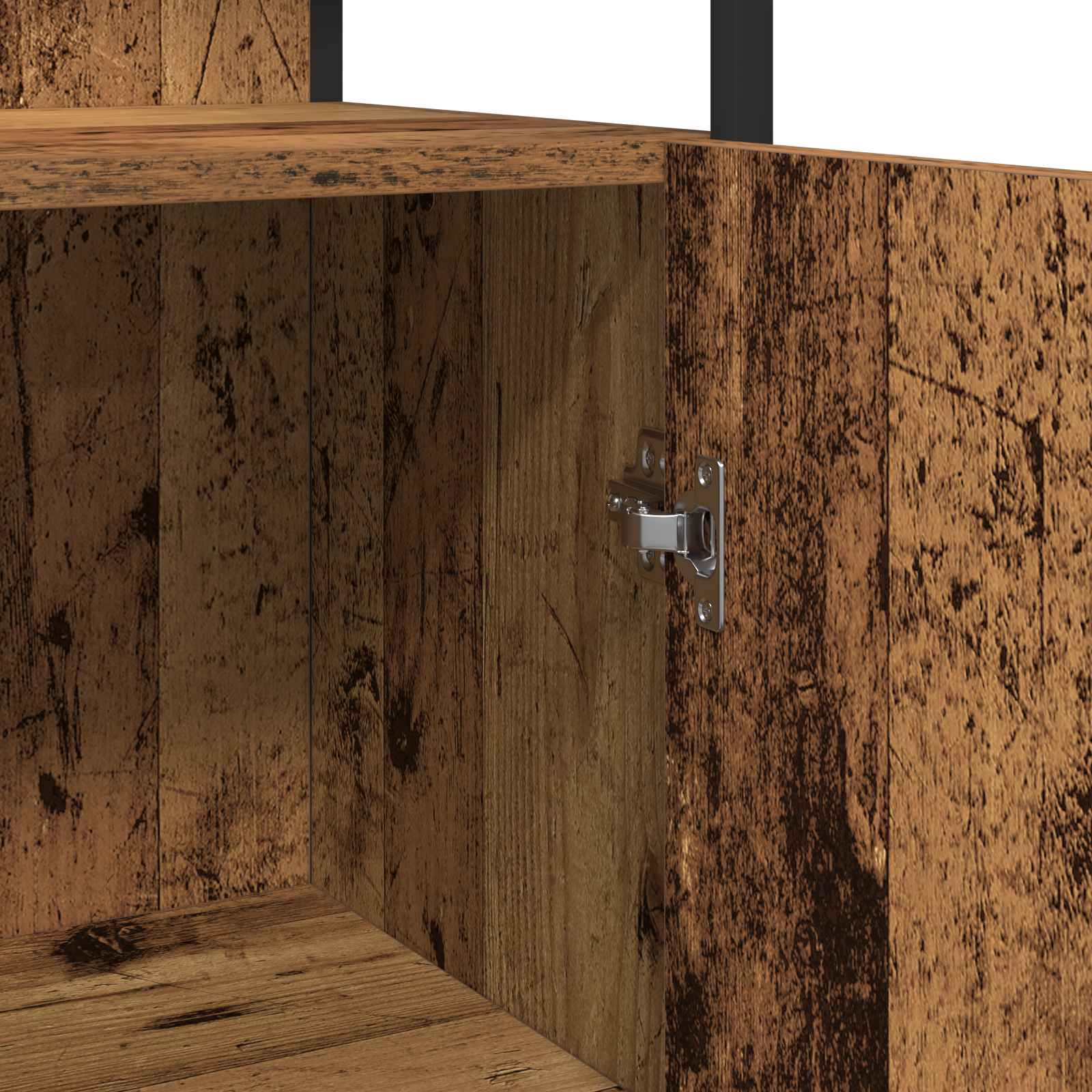 3 Piece Bathroom Furniture Set Old Wood Engineered Wood - Image 9