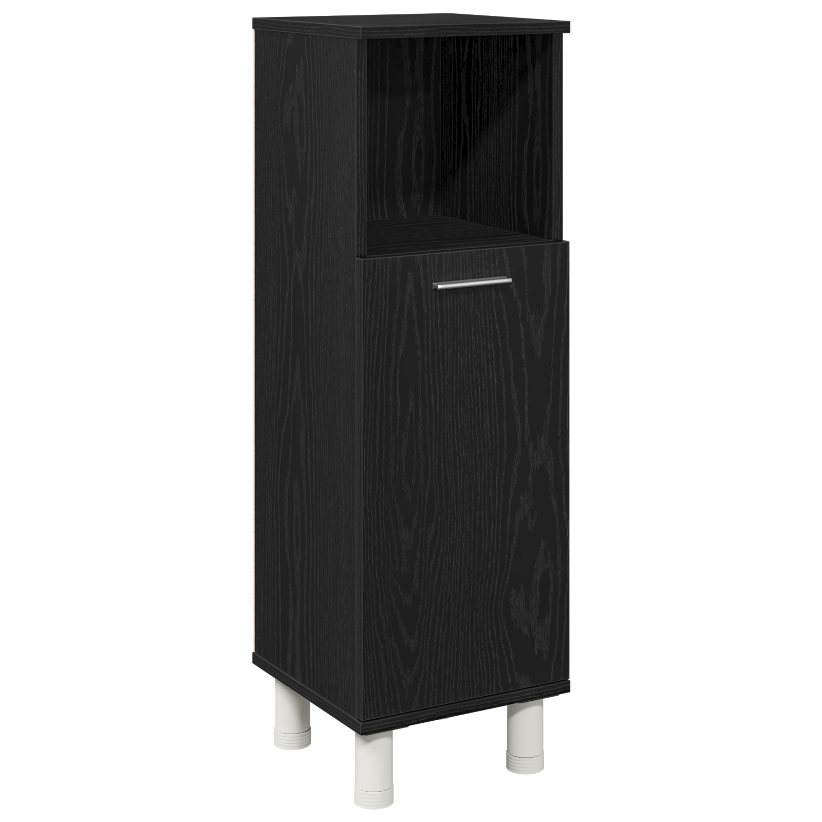 3 Piece Bathroom Furniture Set Black Oak Engineered Wood - Image 7