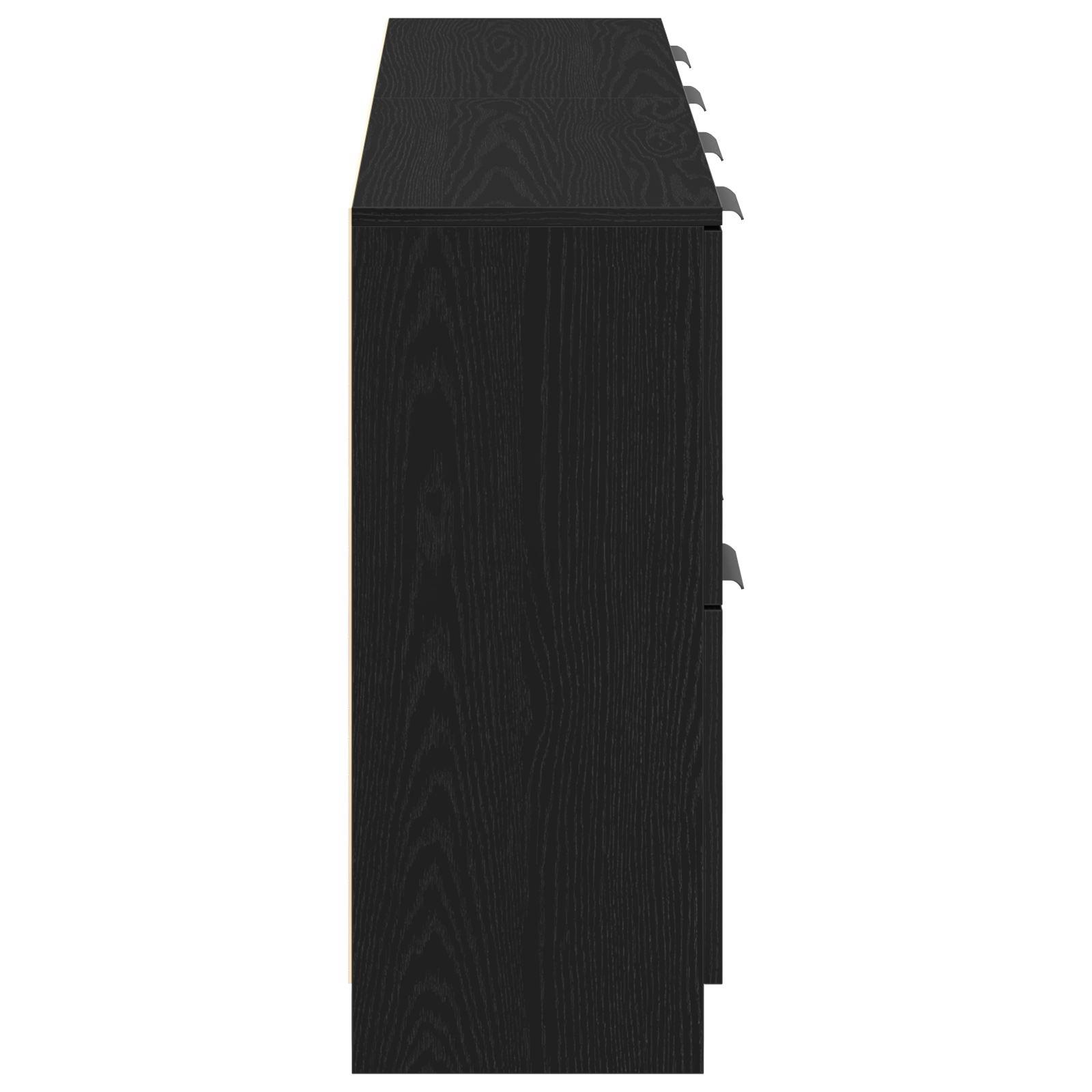 Sideboards 2 pcs Black Oak 60x30x70 cm Engineered Wood - Image 8