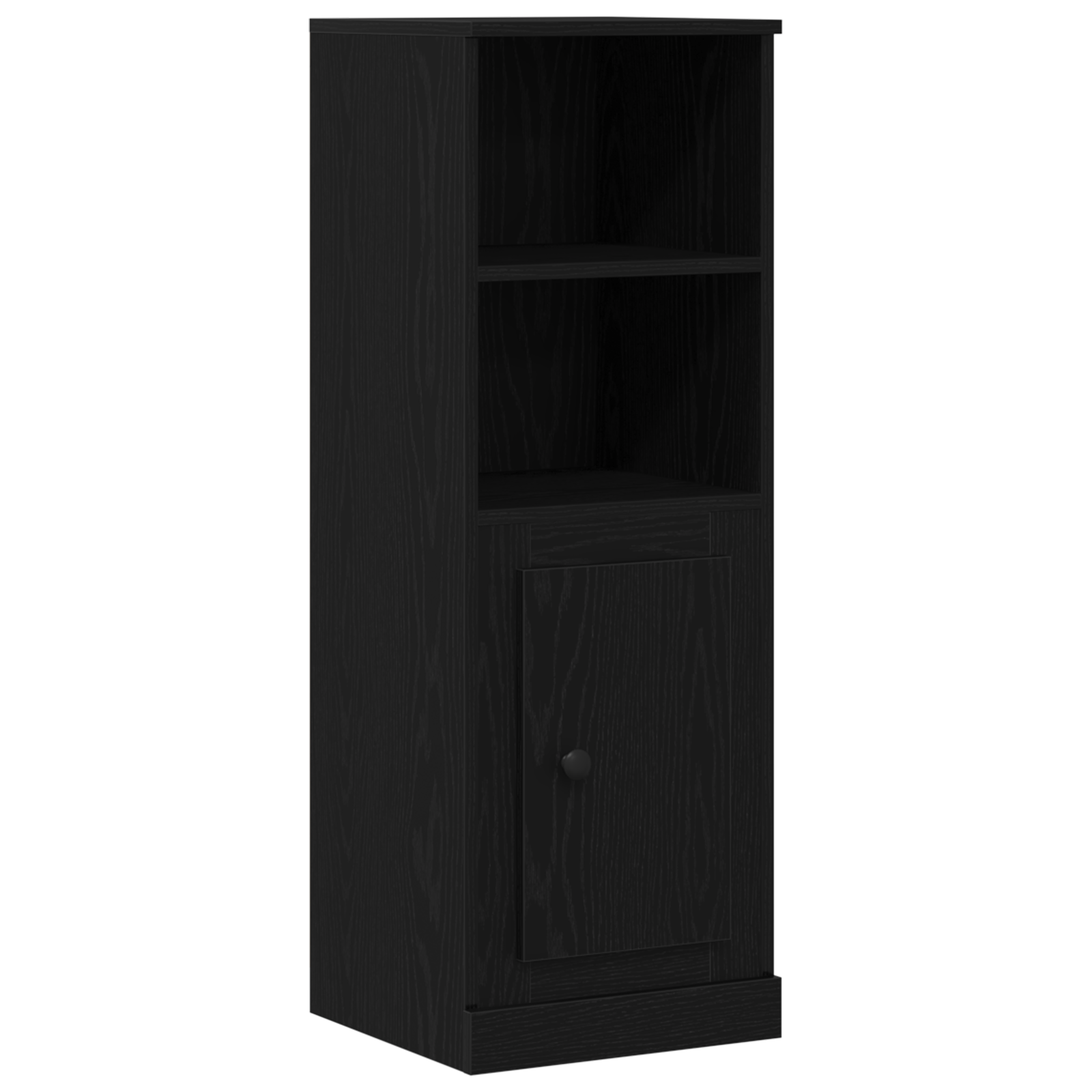 Highboard Black Oak 132x35,5x103,5 cm Engineered Wood - Image 6