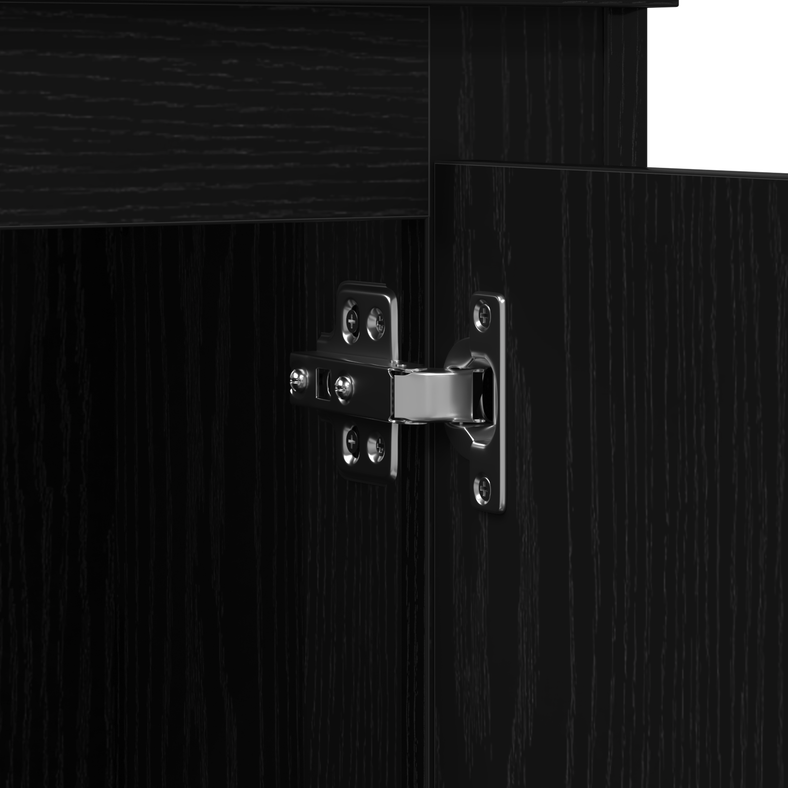 Highboard Black Oak 132x35,5x103,5 cm Engineered Wood - Image 11