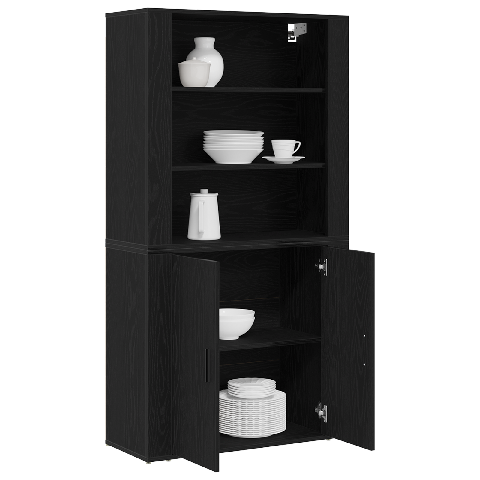 Aparador Alto Armario Auxiliar Mueble de Salón Madera Contrachapada vidaXL - Imagen 71 de 104