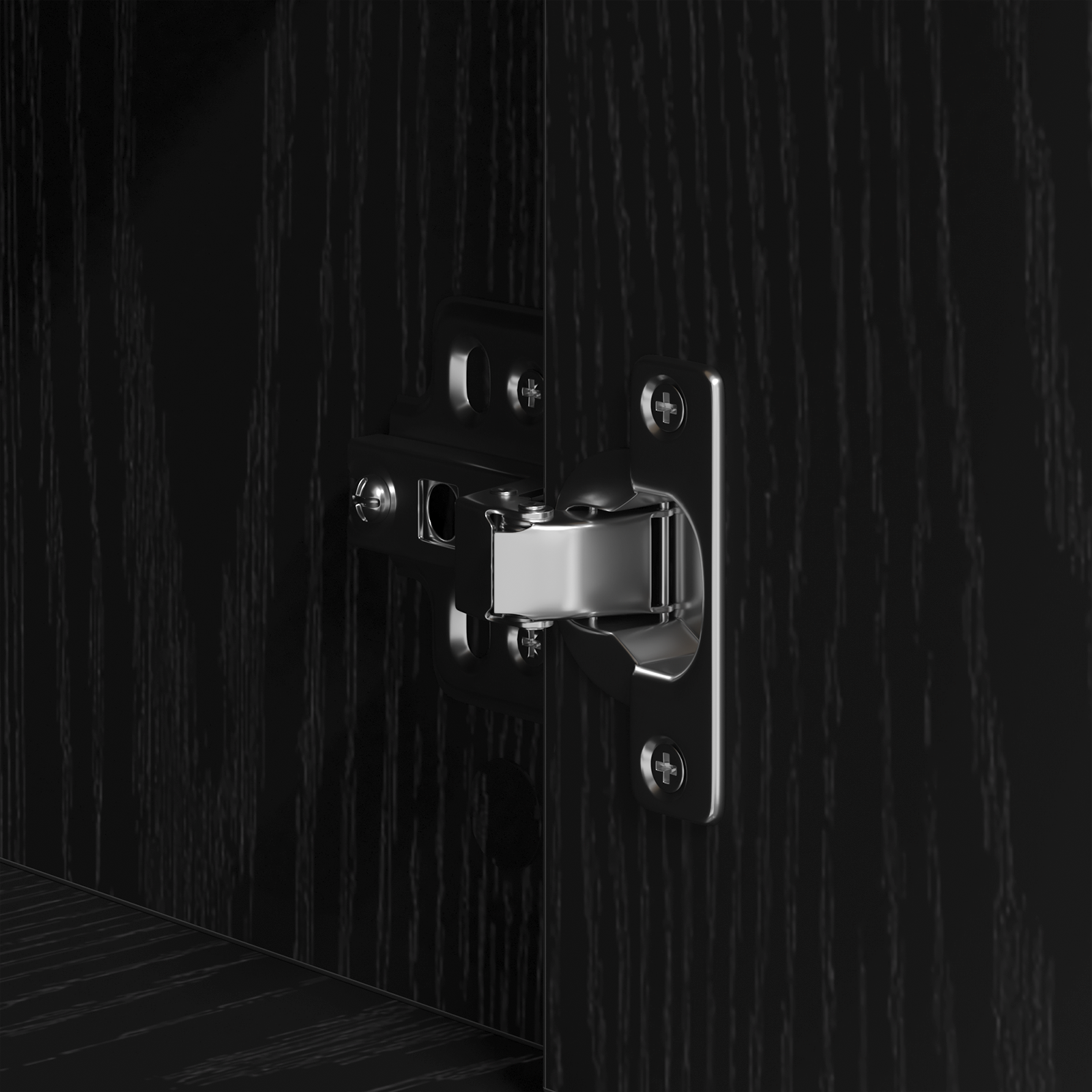 Highboard Black Oak Engineered Wood - Image 10