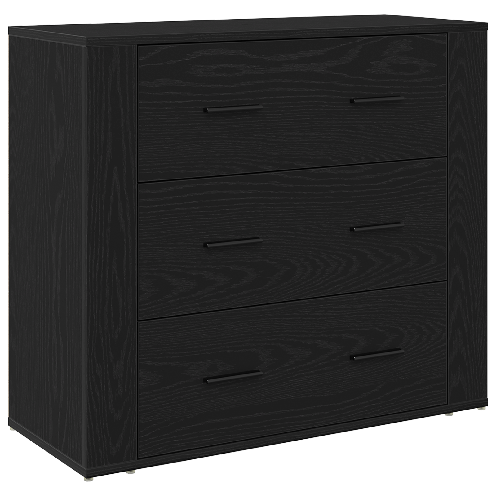 Sideboards 2 pcs Black Oak Engineered Wood - Image 5