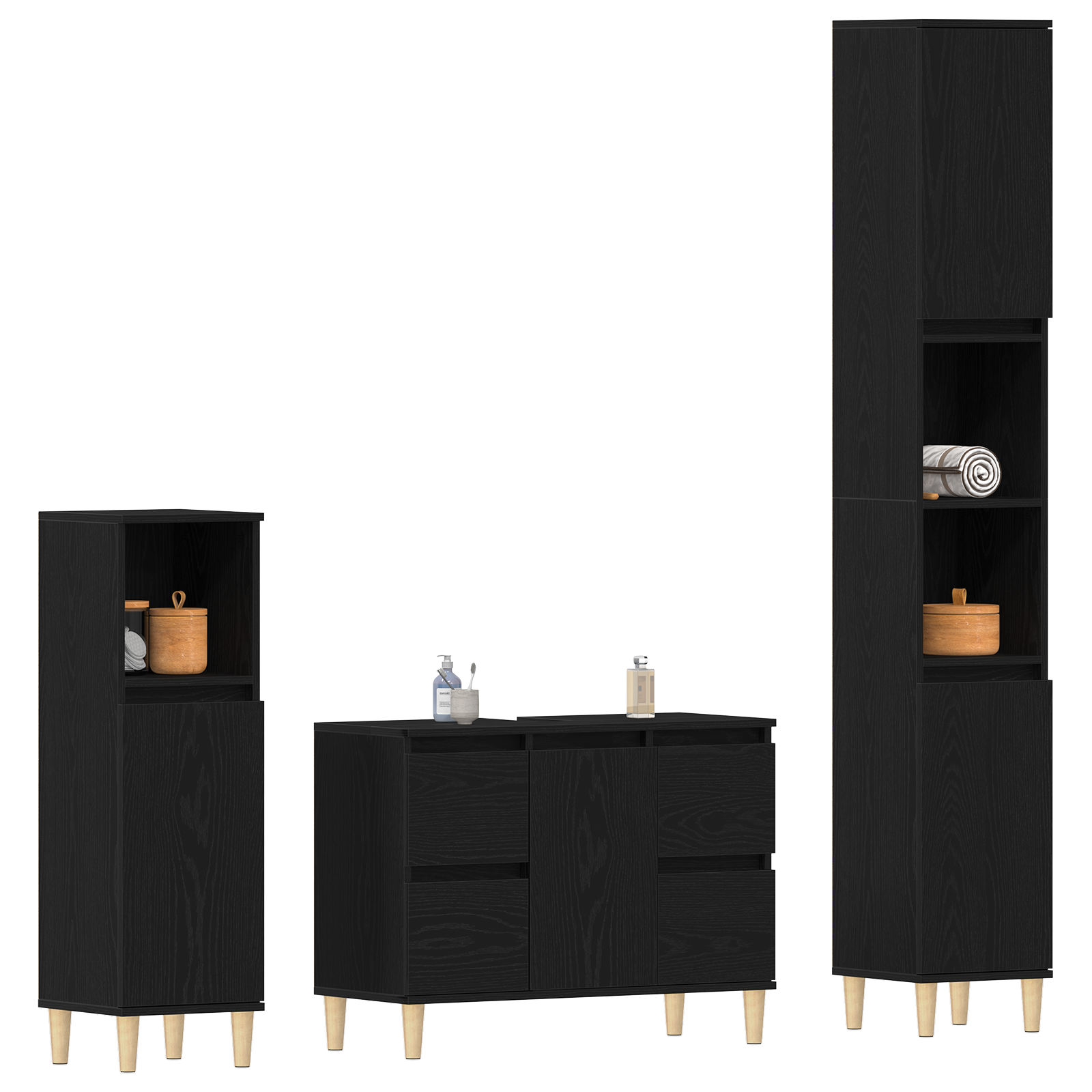 Bathroom Furniture Set, Bathroom Furniture Sets, Juego De Muebles De Baño vidaXL - Imagen 71 de 103