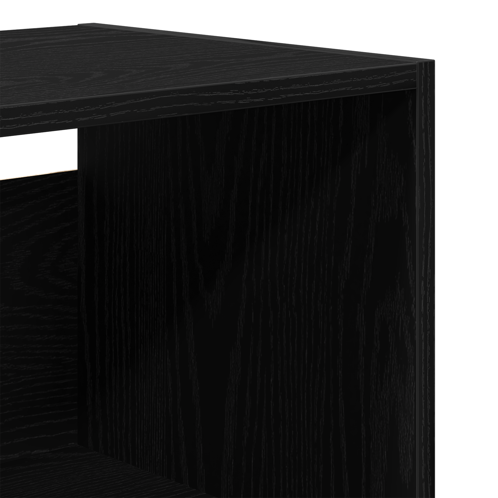 Aukštas kabinetas Juodas ąžuolas 69.5x34x180 cm Sintetinė mediena - Image 9