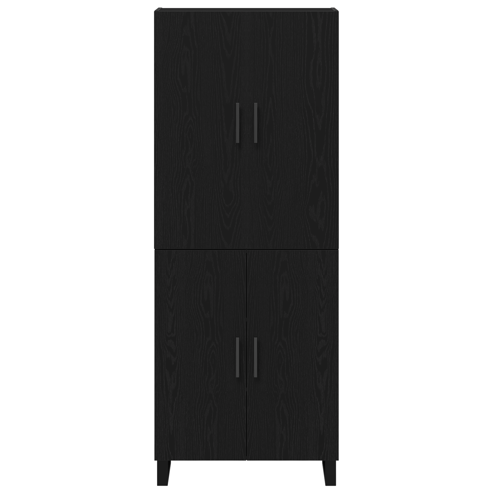 Cabinets 2 pcs Black Oak 69,5x34x180 cm Engineered Wood - Image 6