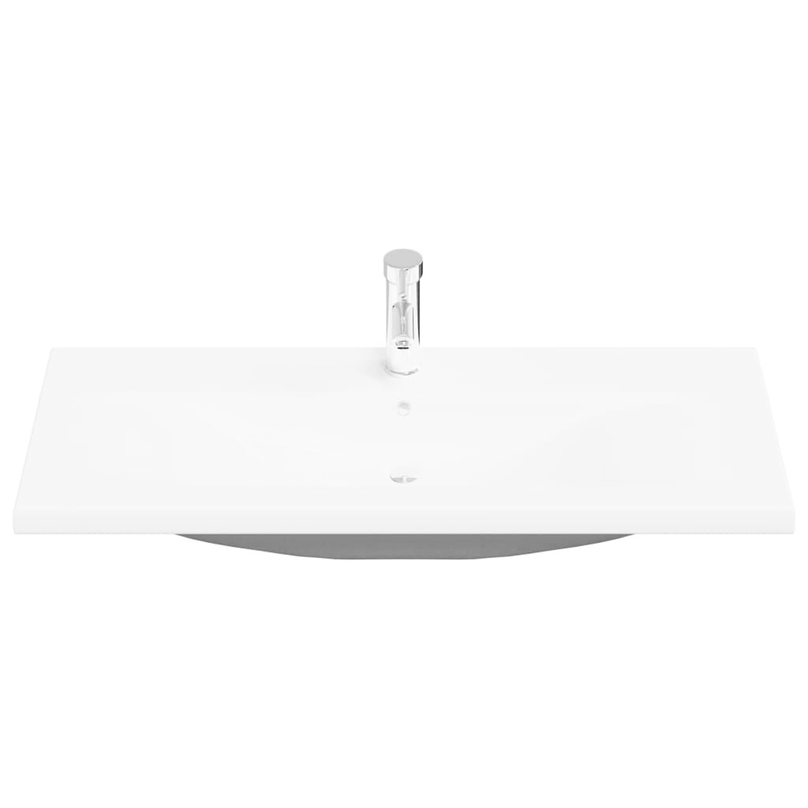 Sink Cabinet with Built-in Basin Black Oak Engineered Wood - Image 7