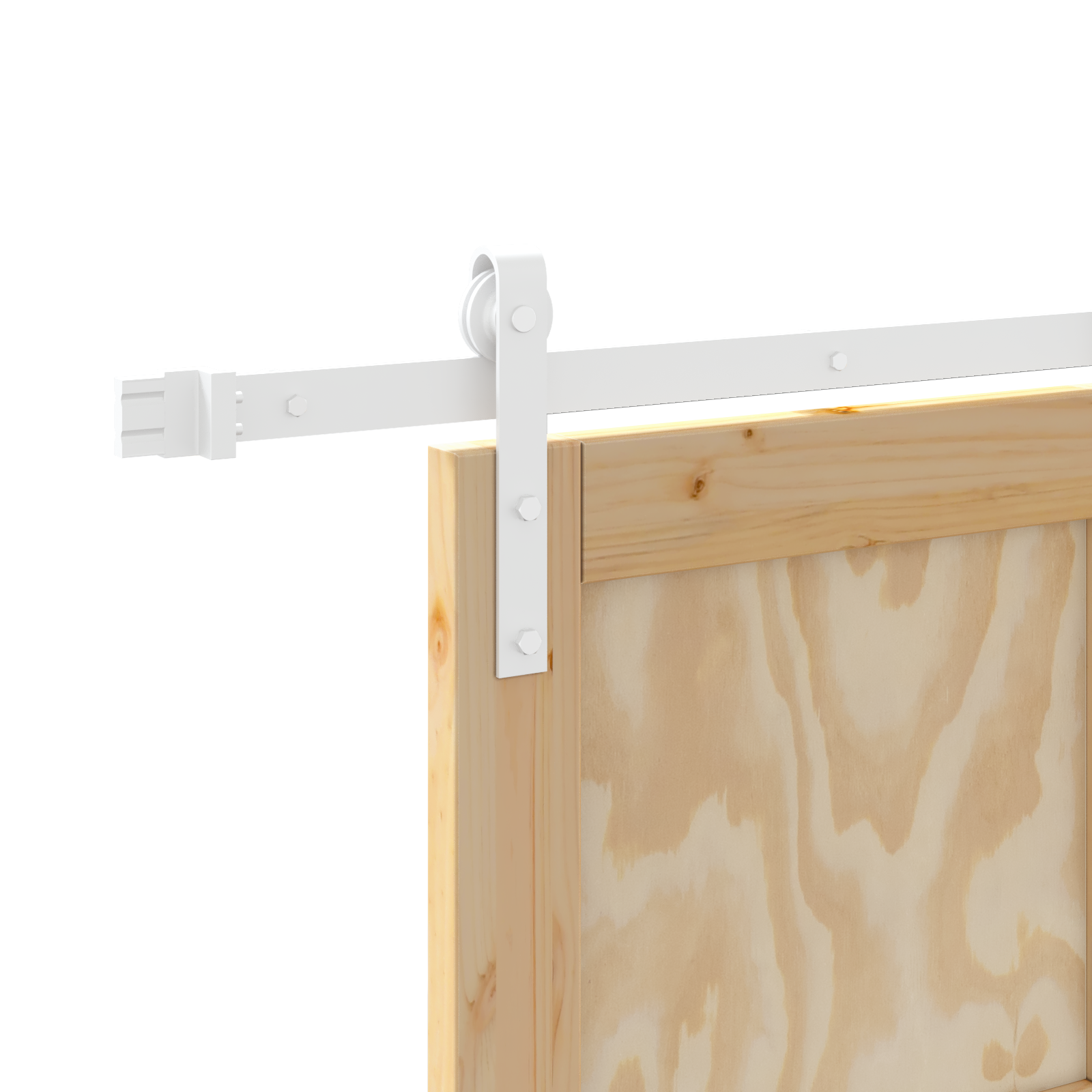 Sliding Door with Hardware Set 83x211 cm Solid Wood Pine - Image 10