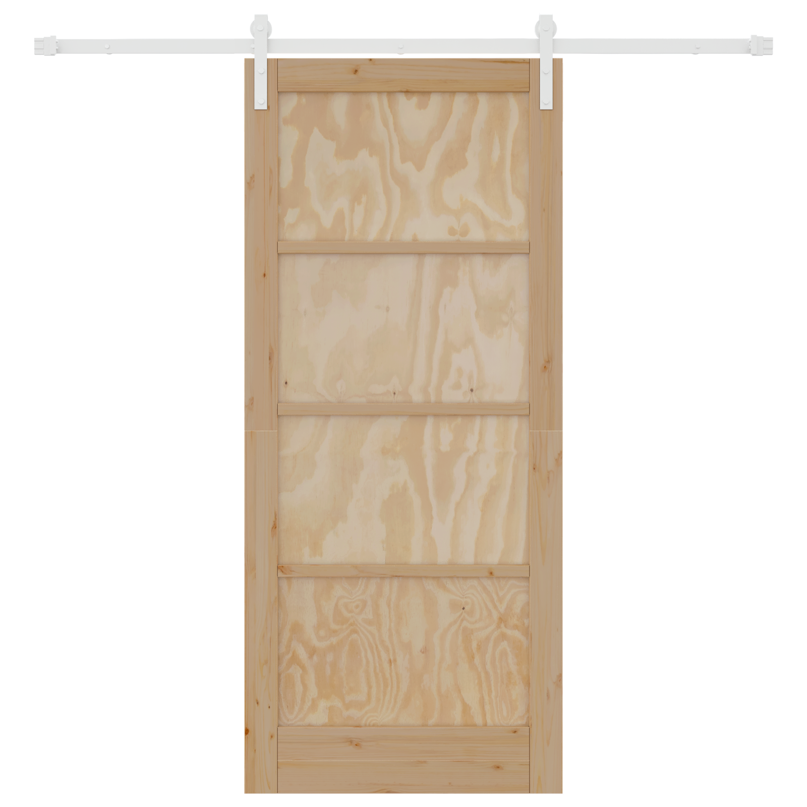 Sliding Door with Hardware Set 86x198.5 cm Solid Pine Wood - Image 4