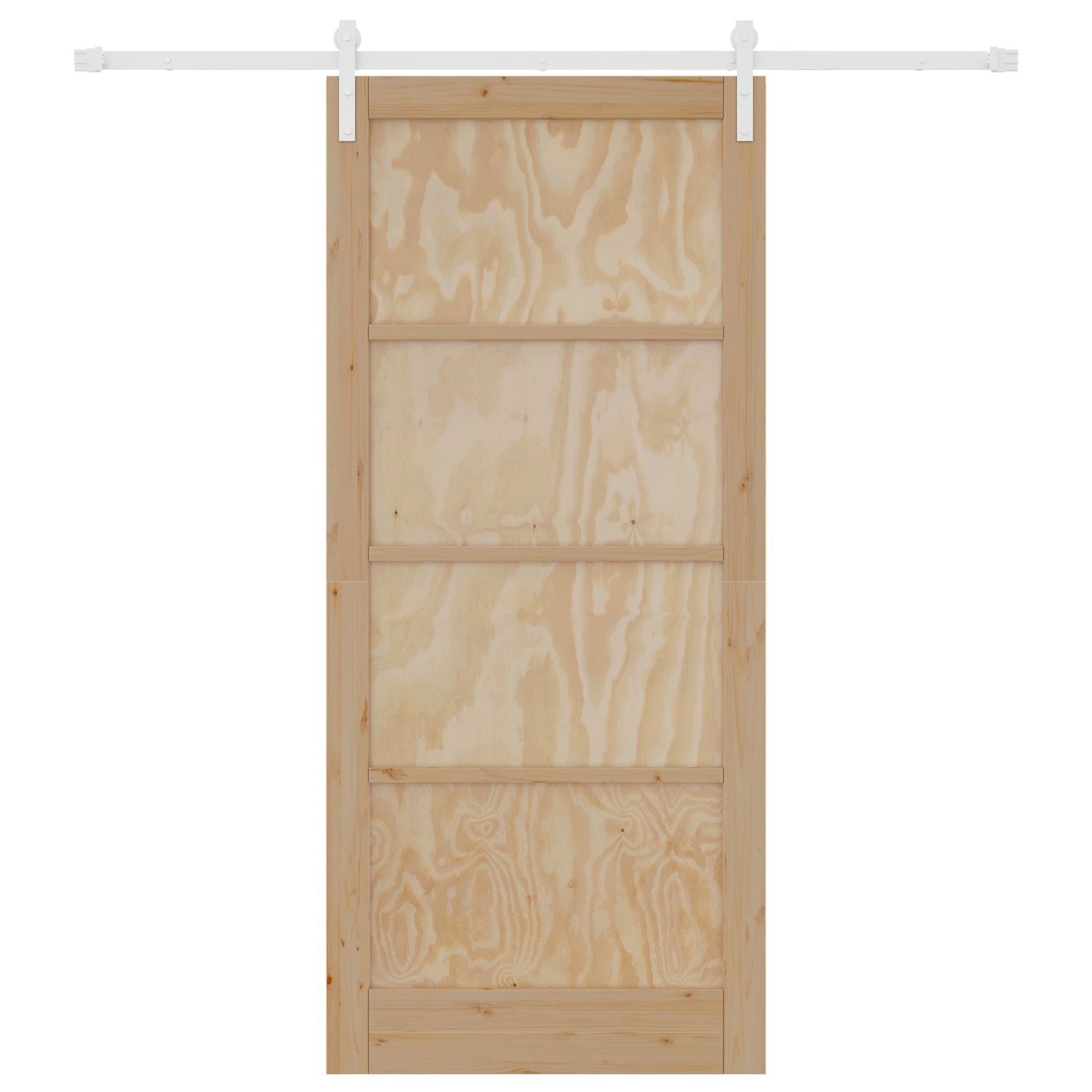 Sliding Door with Hardware Set 93x211 cm Solid Wood Pine - Image 4